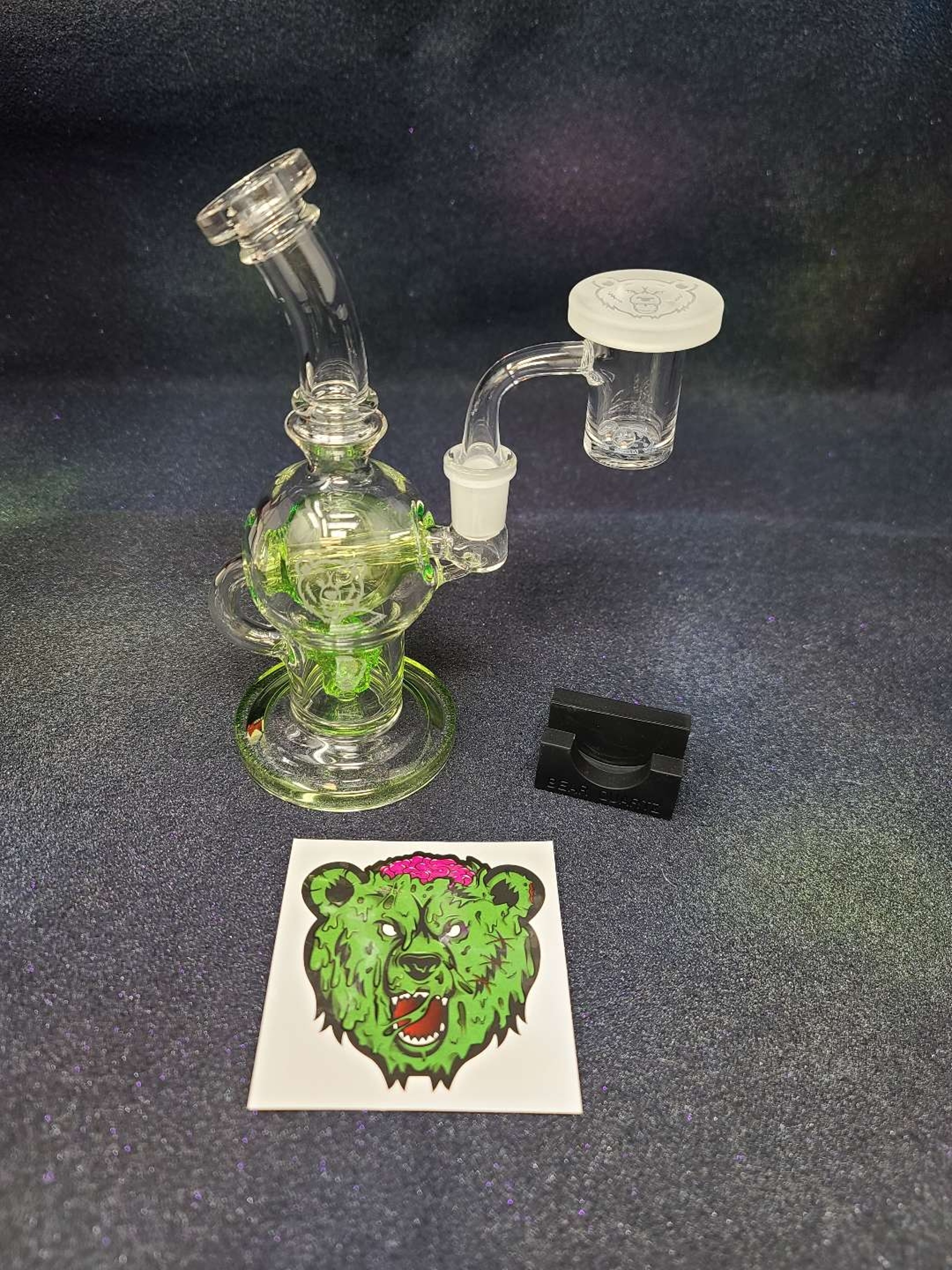 Bear Quartz Sphere Rig Kit Green image 0