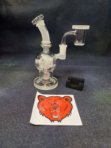 Preview pic of Bear Quartz Globe Rig Kit Frosted