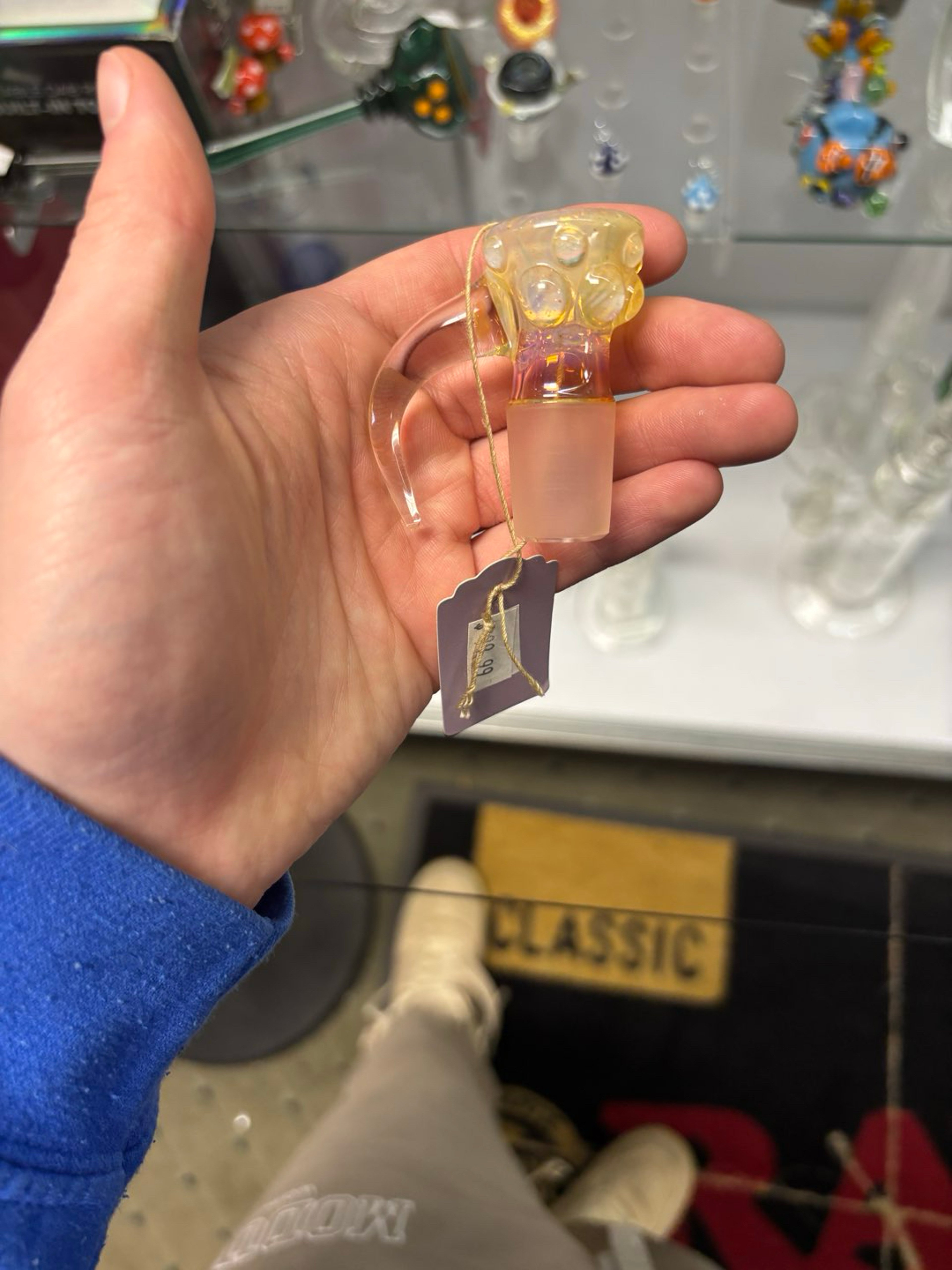 LiveToMelt 18mm 4 hole slide Fumed image 0