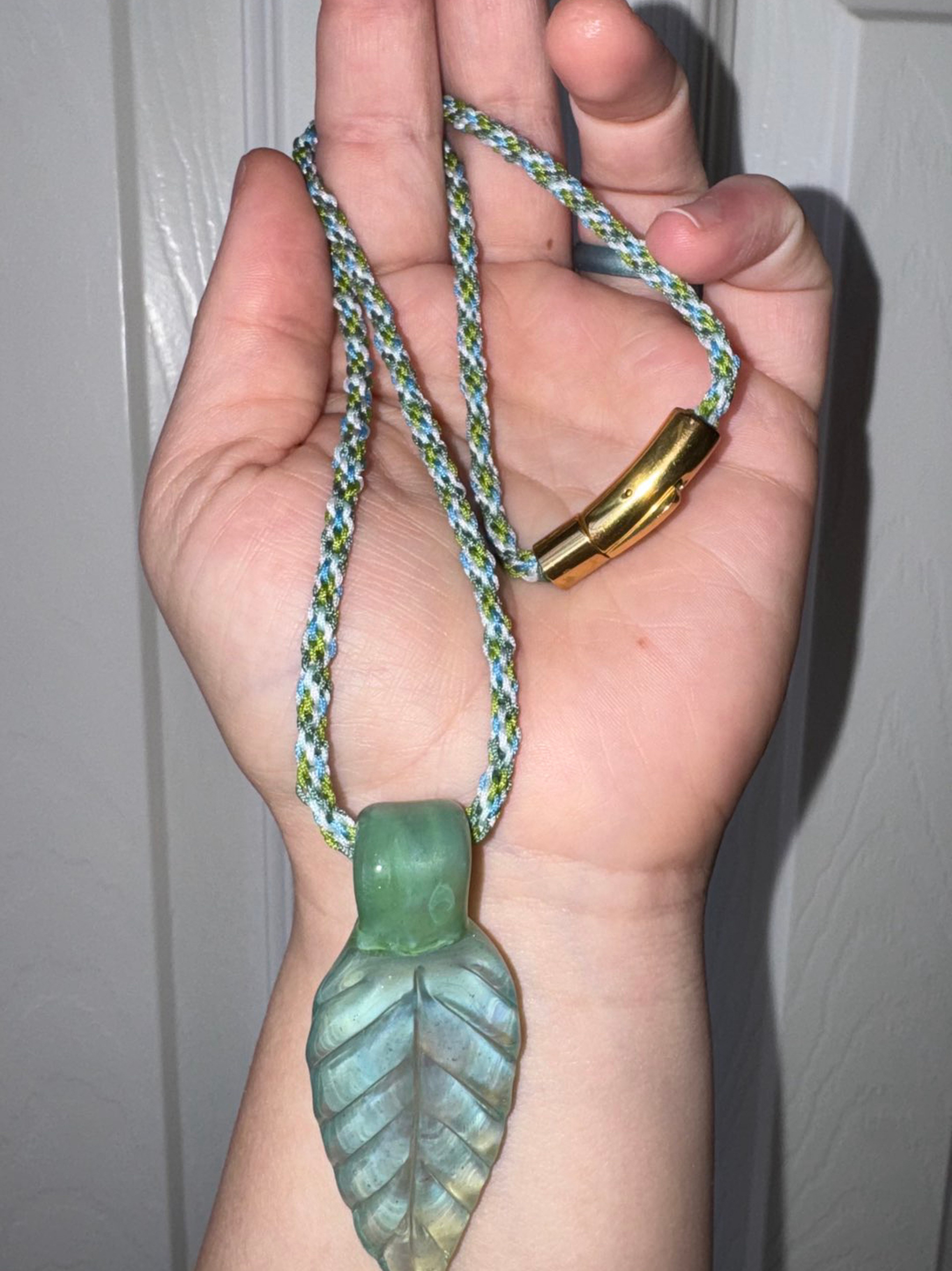 Preview pic of Leaf Pendant with ETC Wrap