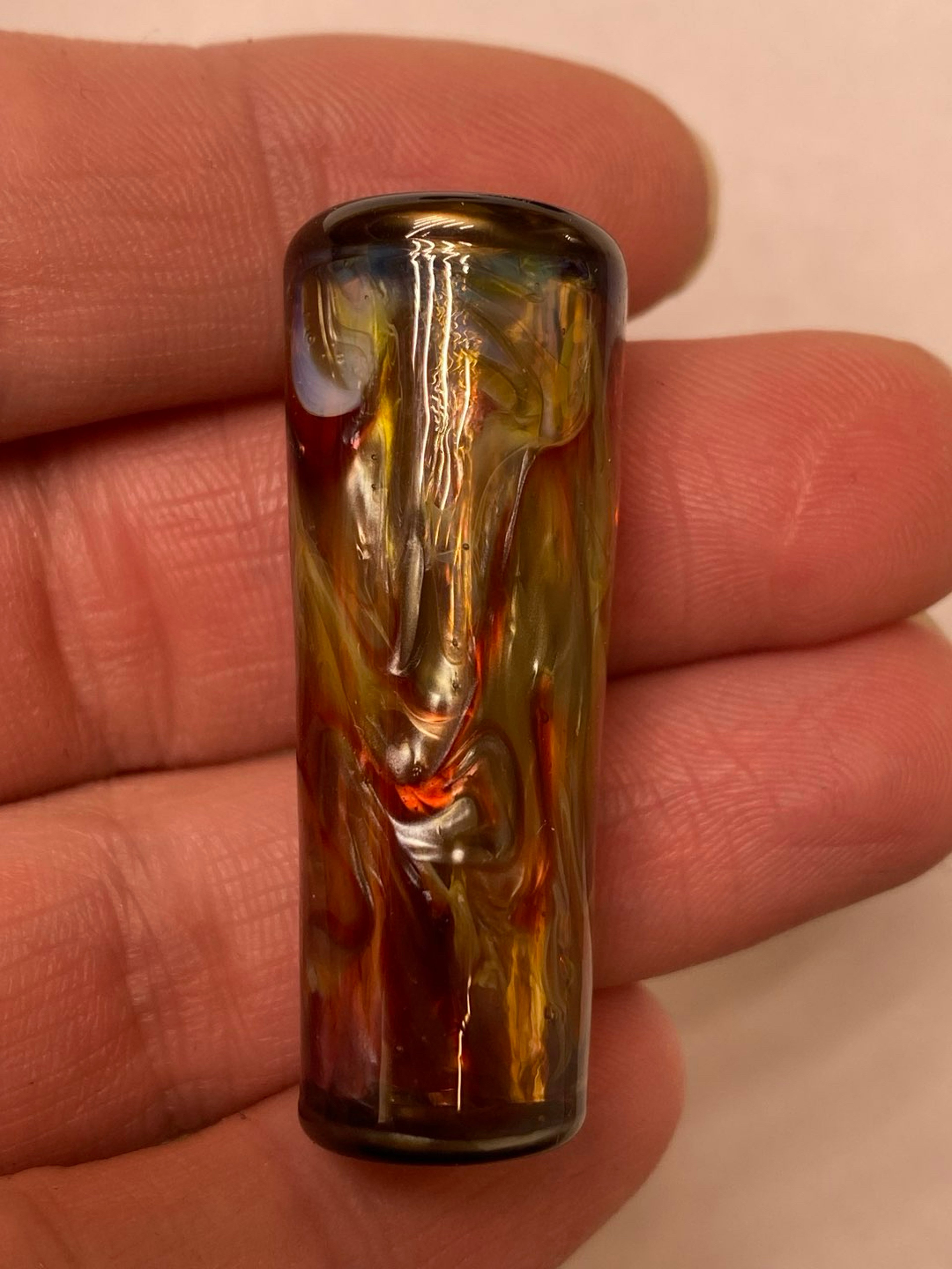 Large gold amethyst smoking tip image 0