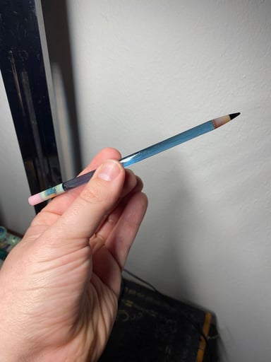 Preview pic of Sonic glass pencil (blue stardust)