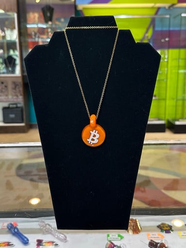 Preview pic of Bitcoin Pendant W/ Opal