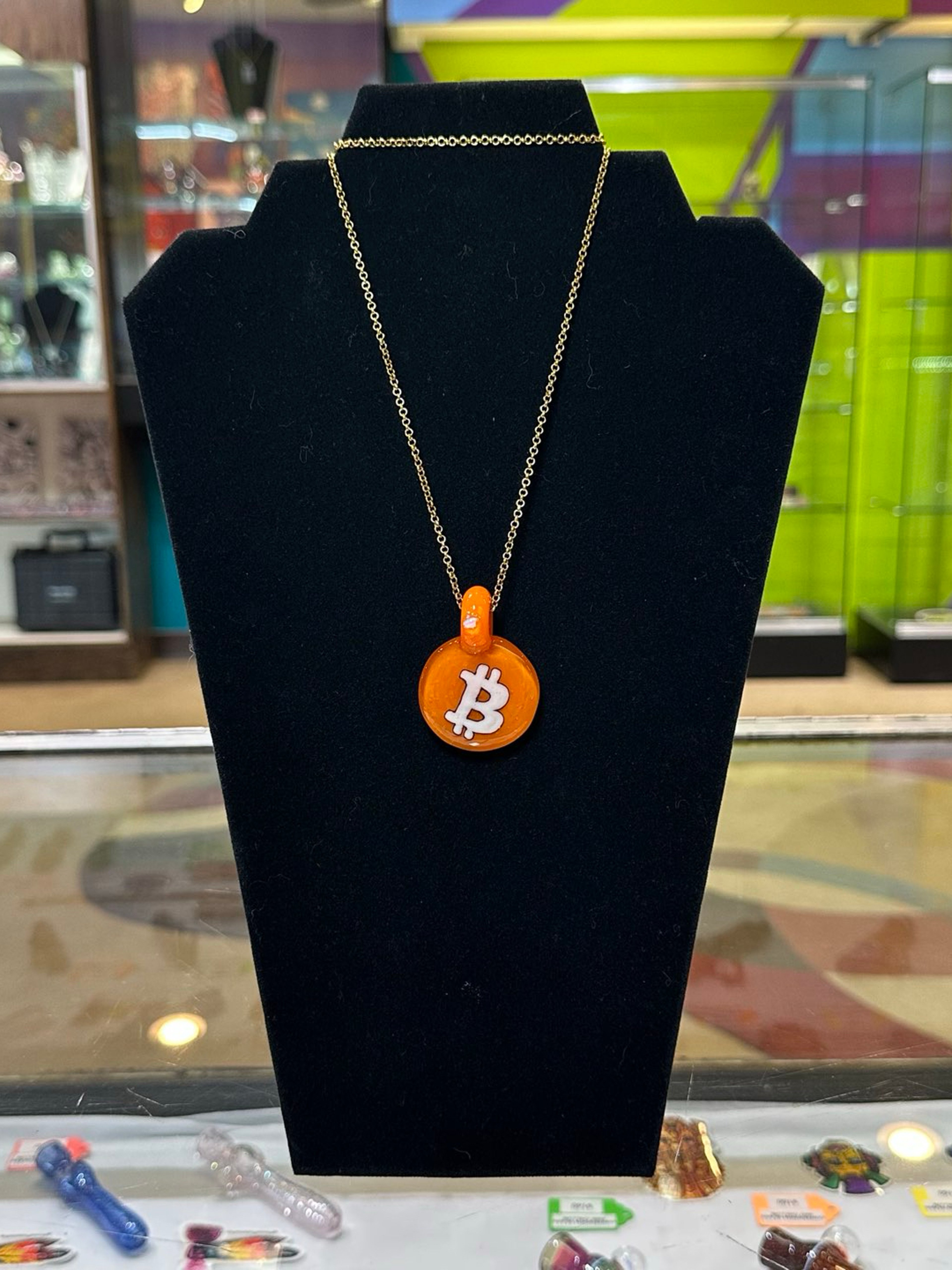 Preview pic of Bitcoin Pendant W/ Opal