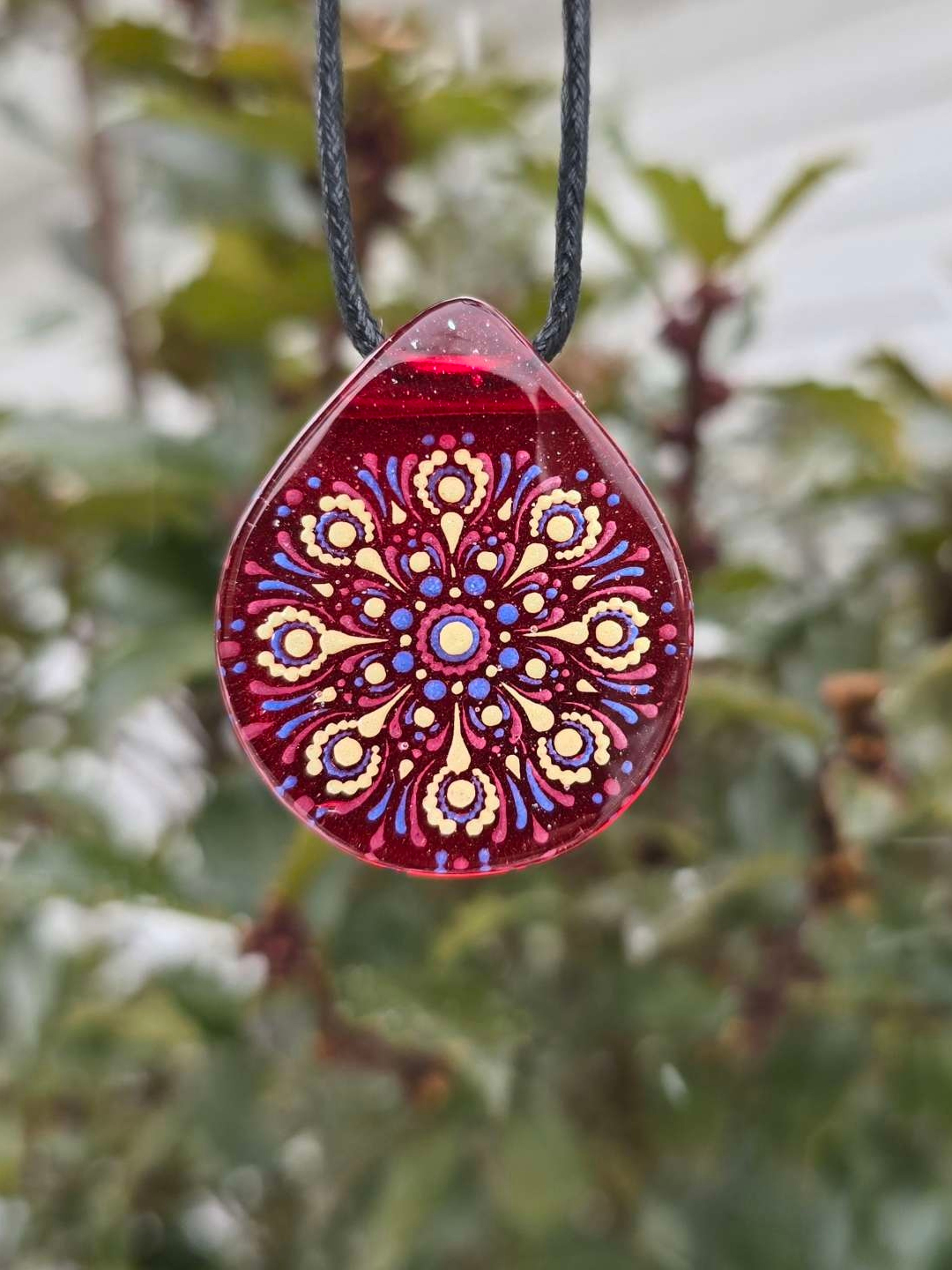 Preview pic of Dot Mandala Layered Glow Pendant