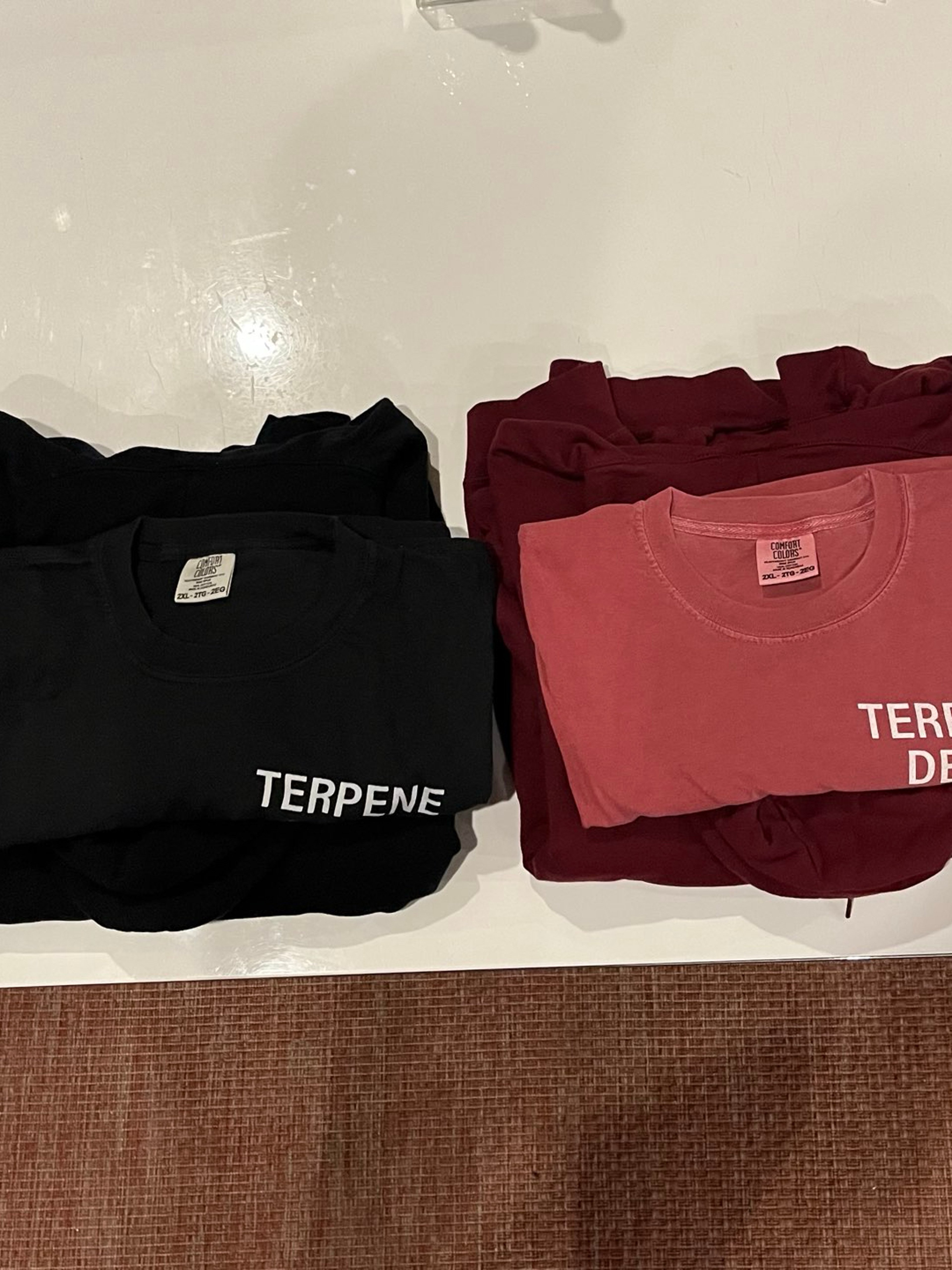 Preview pic of 2XL Terpene Department Black & Maroon Shirt & Hoodie Combo