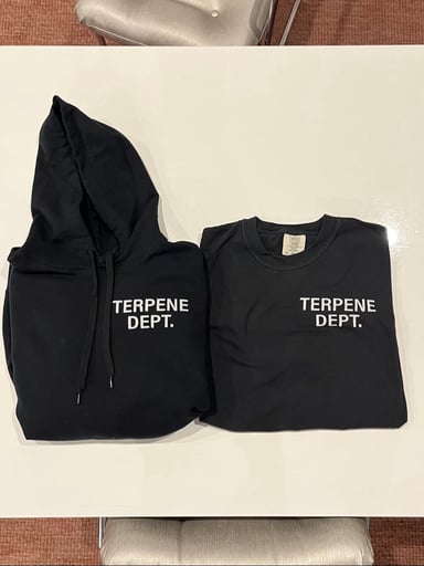 Preview pic of XL Terpene Department Black Shirt & Hoodie Combo