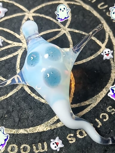 Preview pic of 👻 Beautiful, Heady Glass Ghost 👻 Pendant