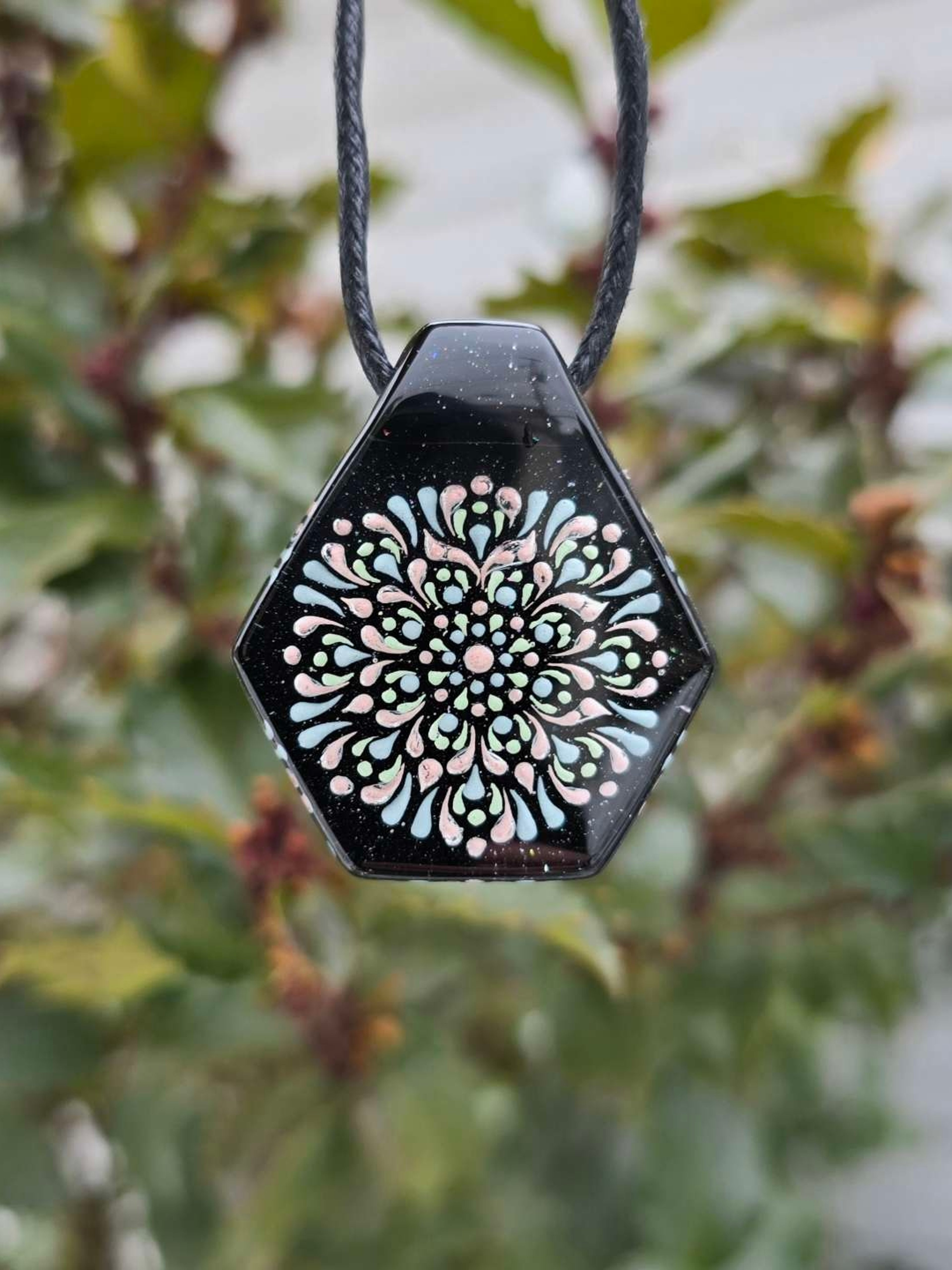 Preview pic of Dot Mandala Layered Glow Pendant