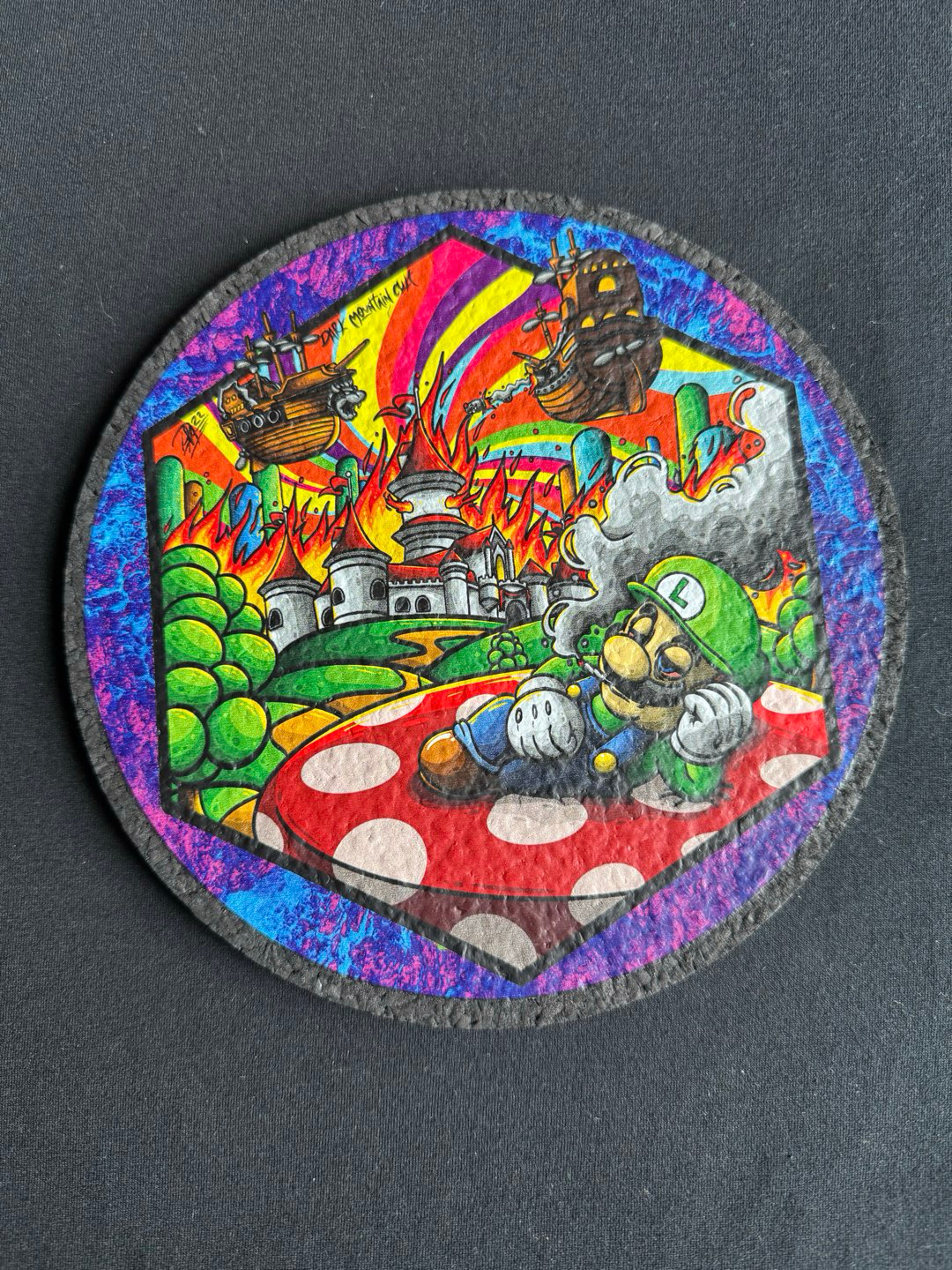 LE 15 Dark Mountain Cult “Luigi Watching It Burn” x Moodmats image 0