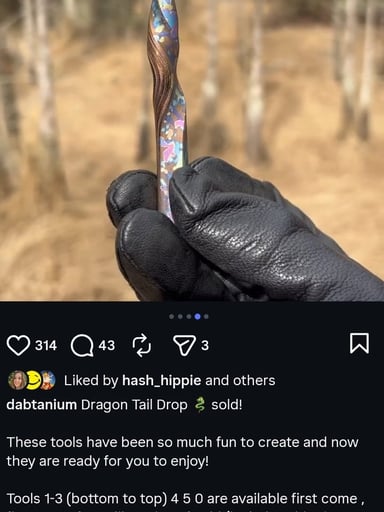 Preview pic of 🐉 Heady Dabtanium Forged Titanium Tools 🐉