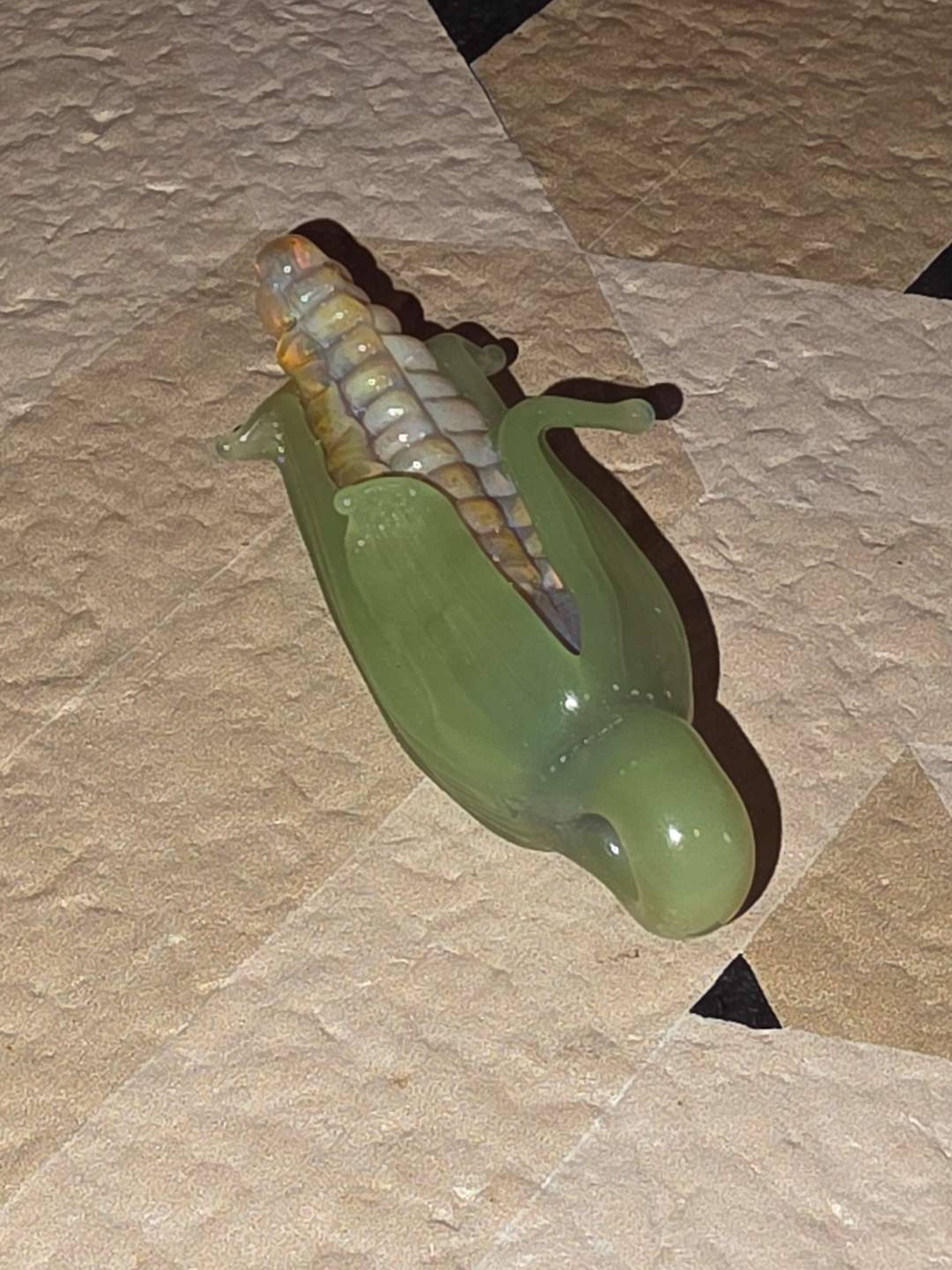Preview pic of N.E.S. Glass Fumed Corn on the Cob Pendant 🌽🔥