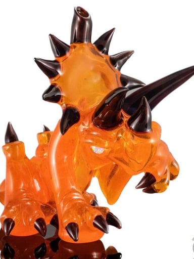 Preview pic of Nerv Glass - Experiment Orange Sitting Triceratops