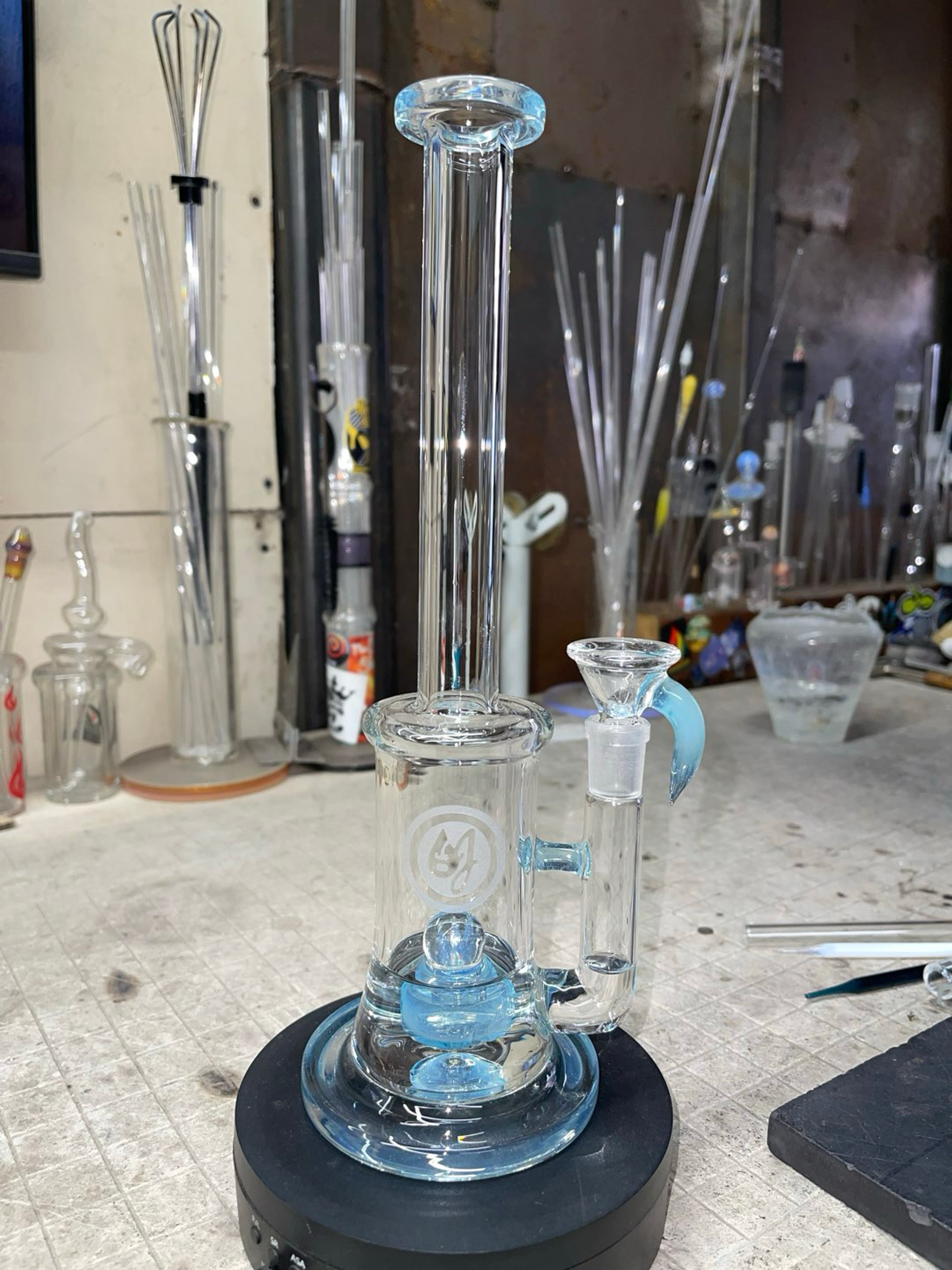 Preview pic of 11.75” tall, 14mm 3 holes slide, nimbus color