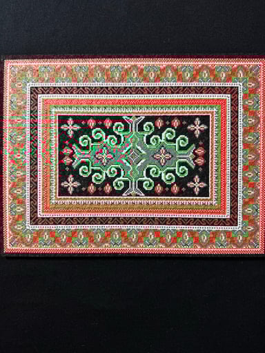 Preview pic of 🔔 “Jingle Bell Bitrug” Moodmat – LE 88 – Holiday UV Reactive Rug