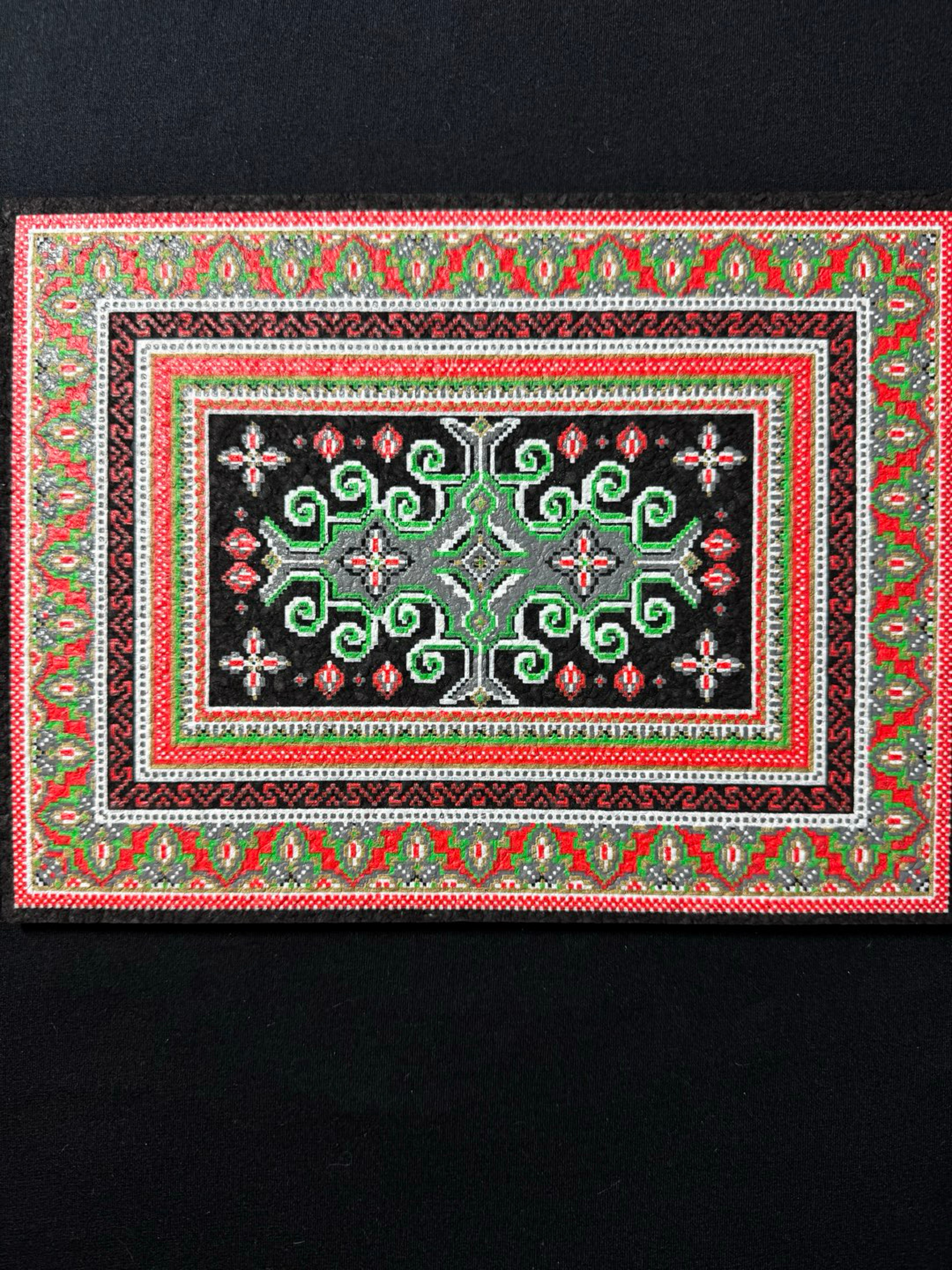 🔔 “Jingle Bell Bitrug” Moodmat – LE 88 – Holiday UV Reactive Rug image 0