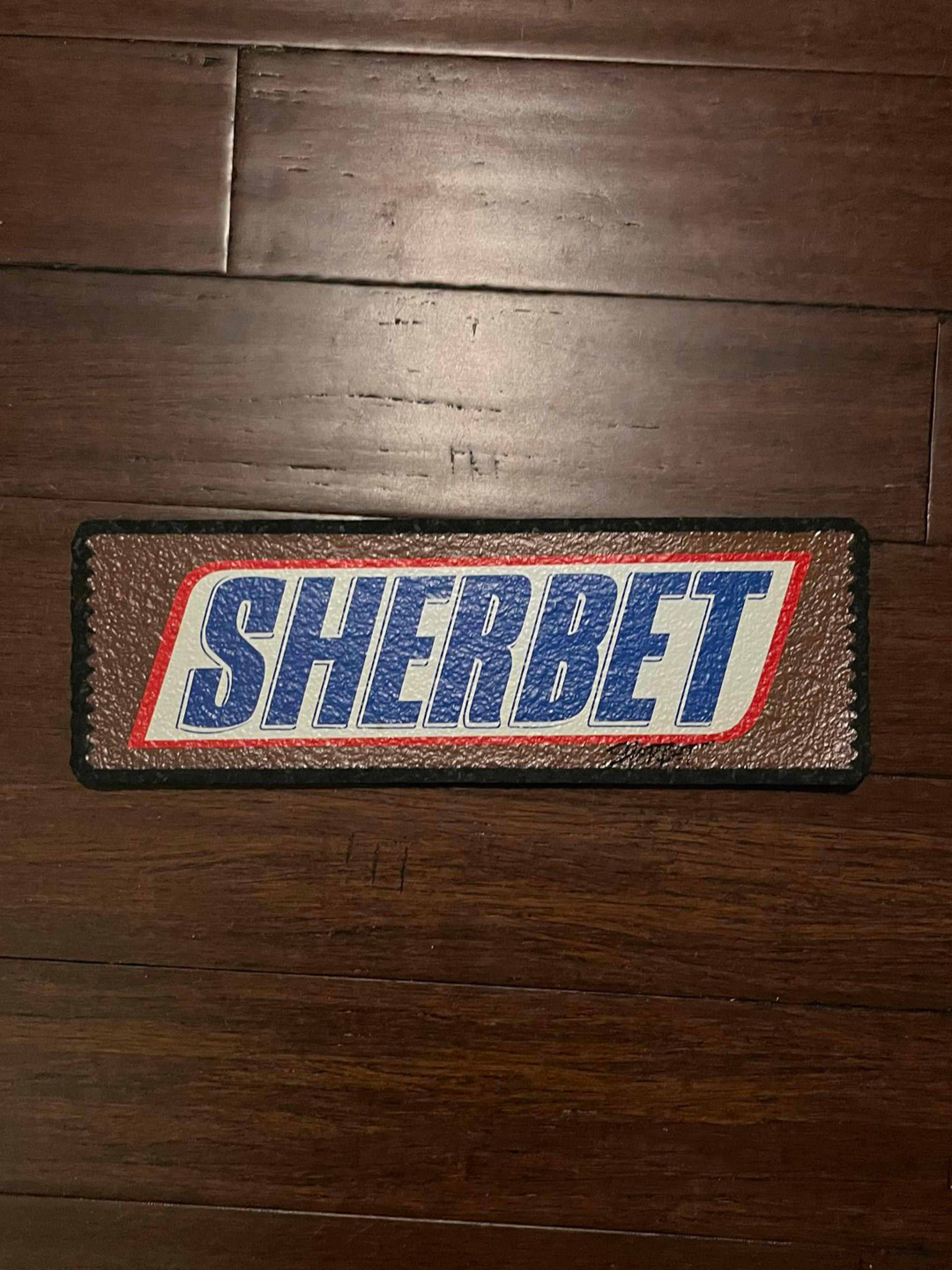 SIGNED Snickers Bar Mat by Sherbet Glass x Moodmats image 0