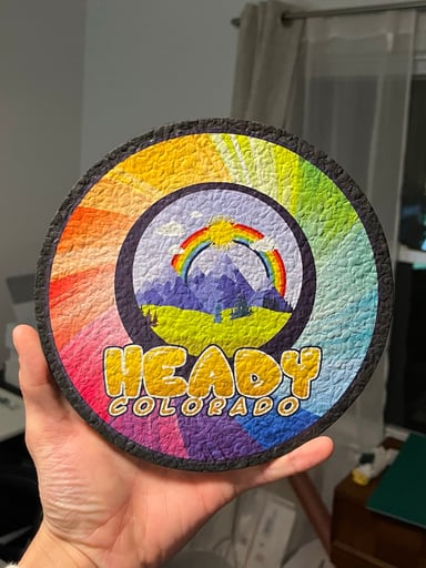 Preview pic of Heady Colorado 8” Round Mat by Moodmats