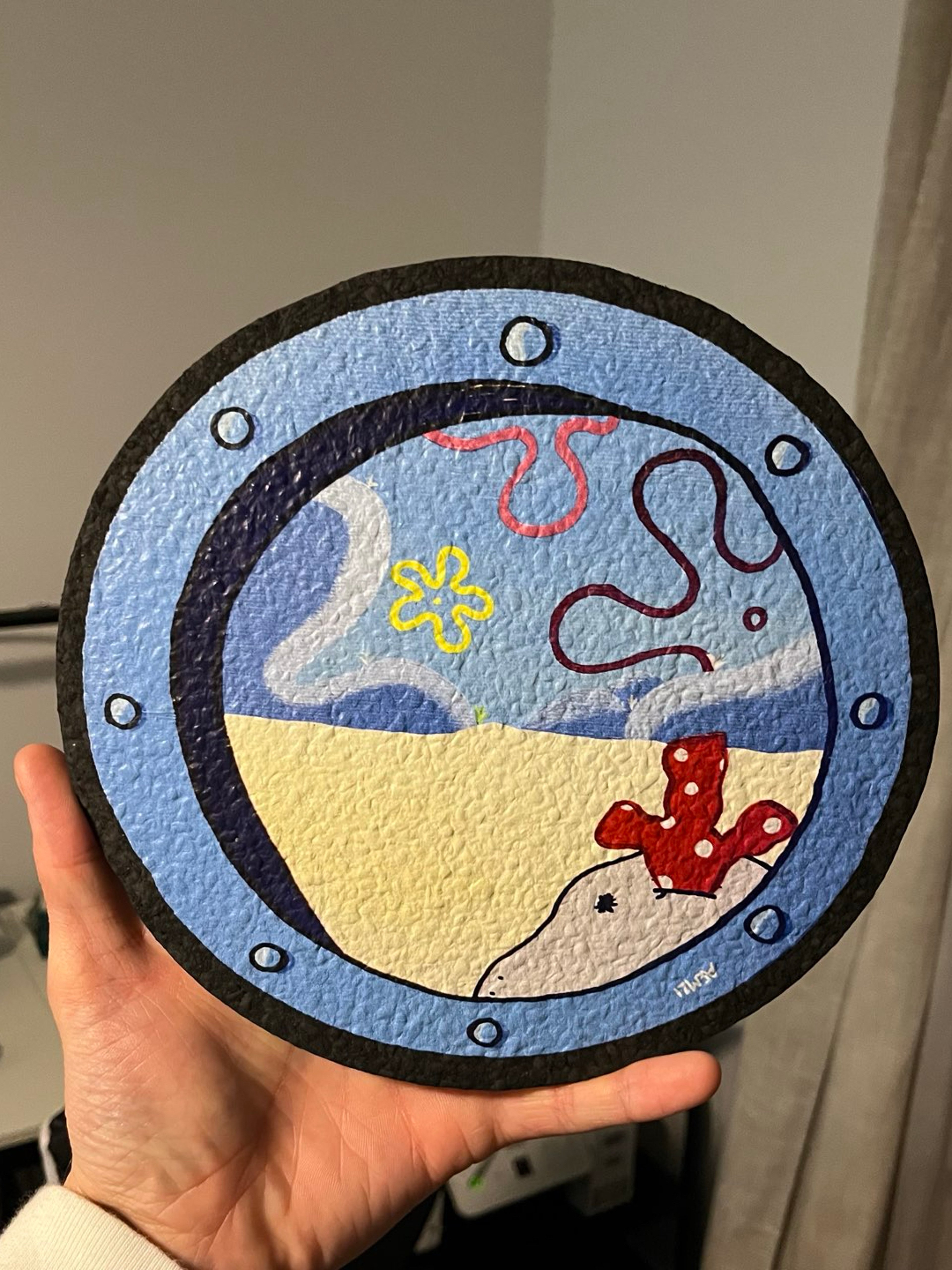 Preview pic of Spongebob Porthole 9” Mat by Hashley x Moodmats