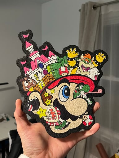 Preview pic of le100 Mario World Mat by Moodmats