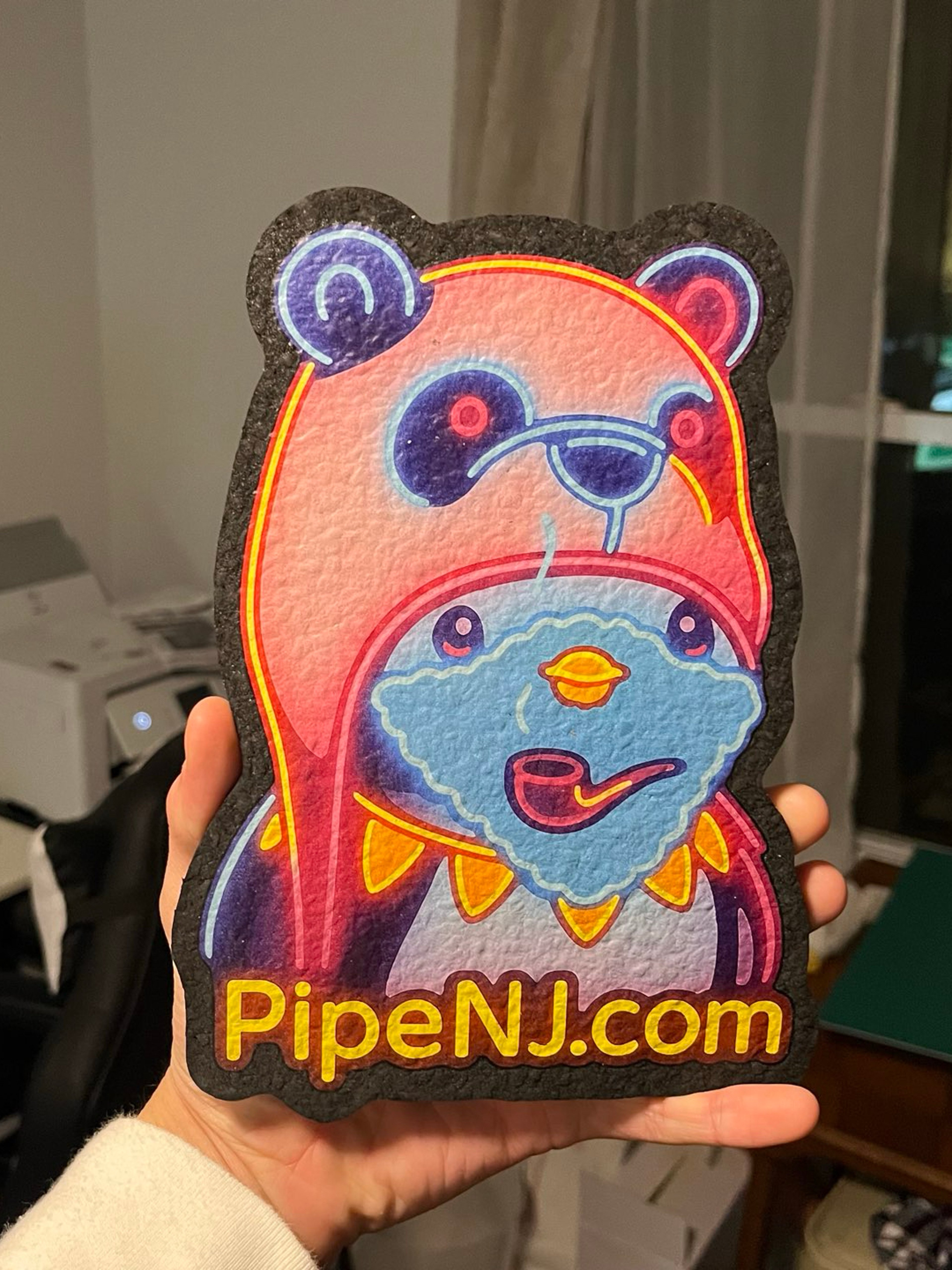 Neon Penguin Mat by PipeNJ x Moodmats image 0