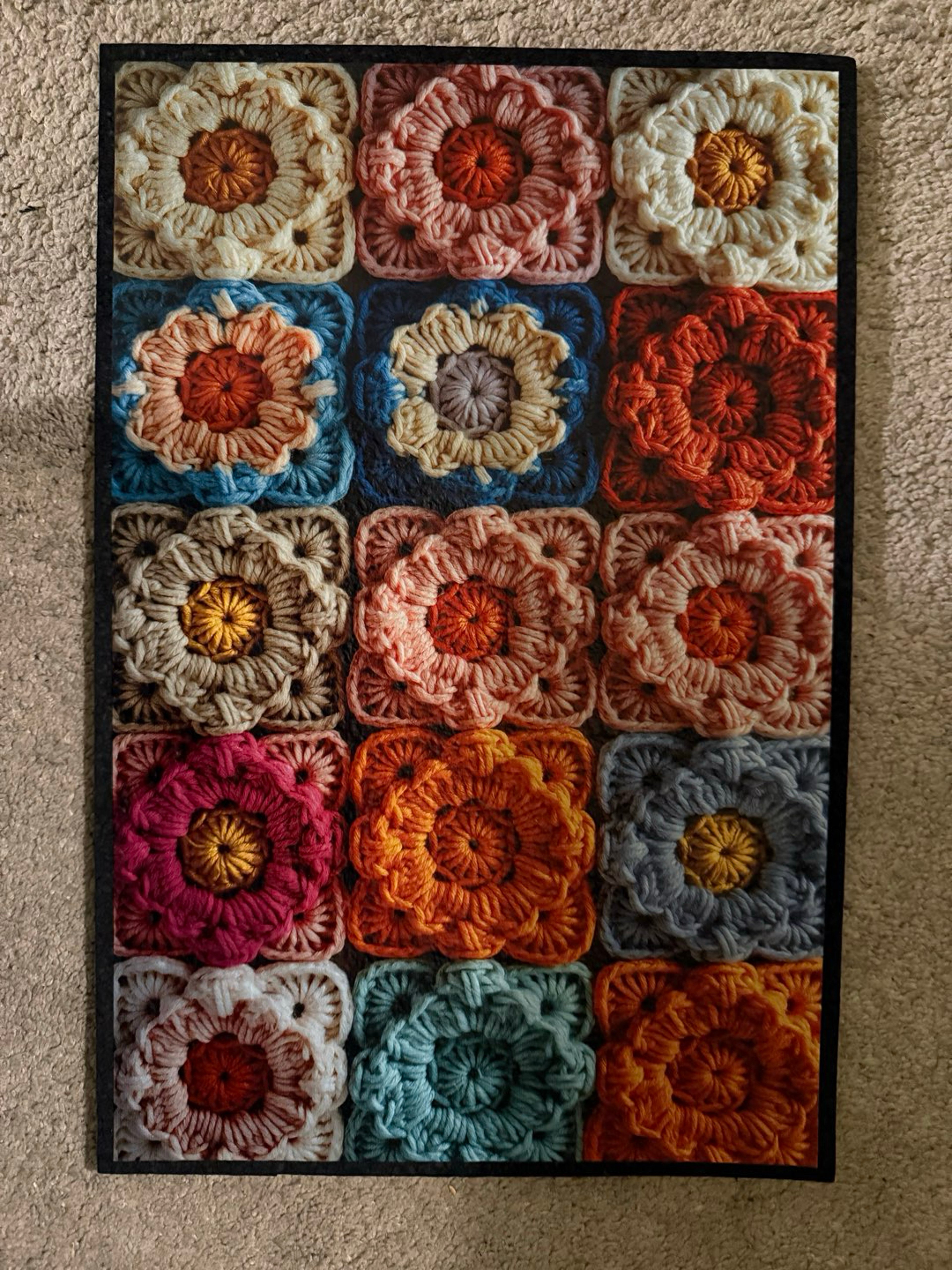 Crochet Sesh mat test print image 0