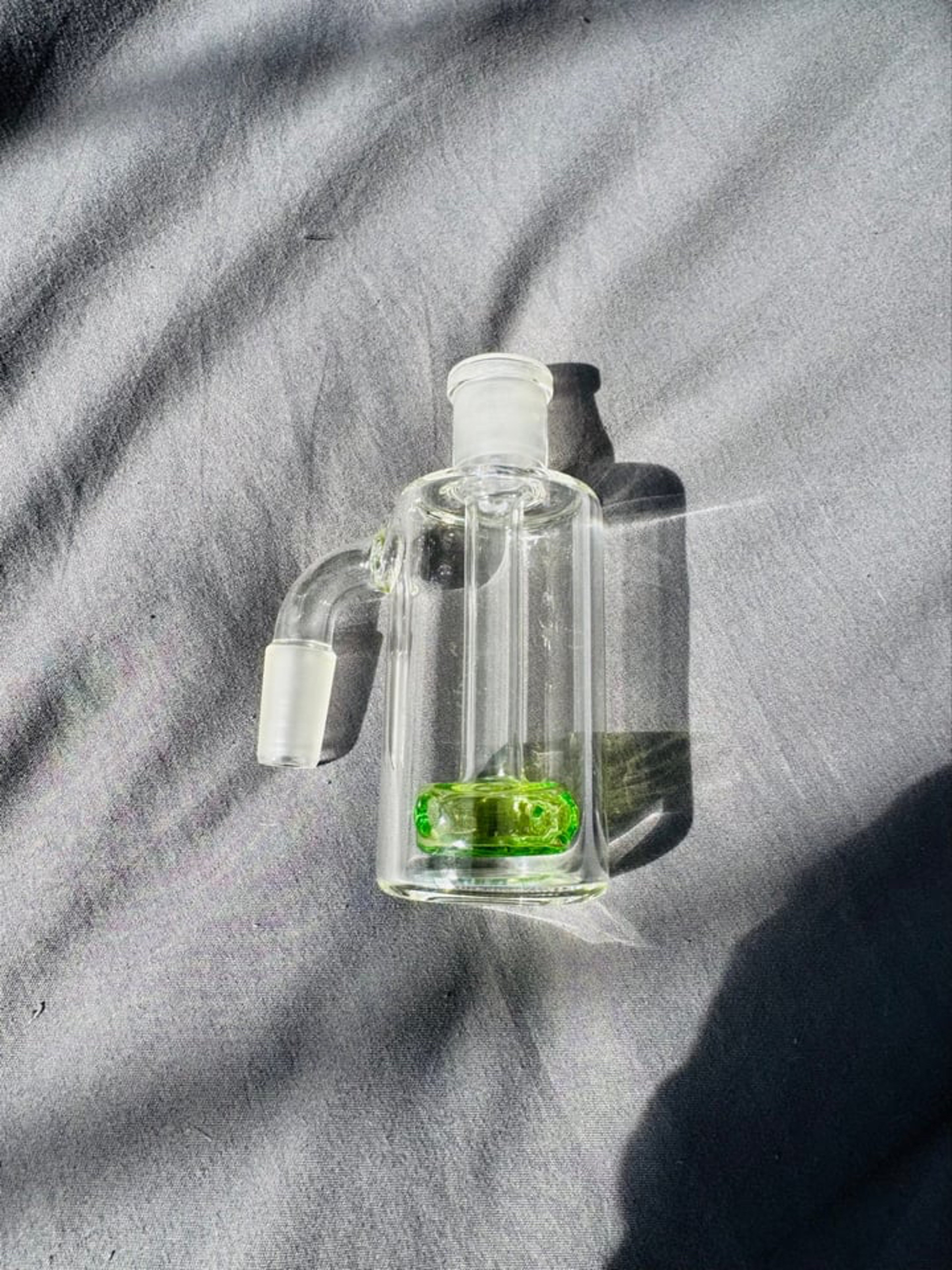 Preview pic of 🔥  BRAND NEW HANDBLOWN  THICK GLASS* 14mm 90* 4-hole disc ash-catcher!!