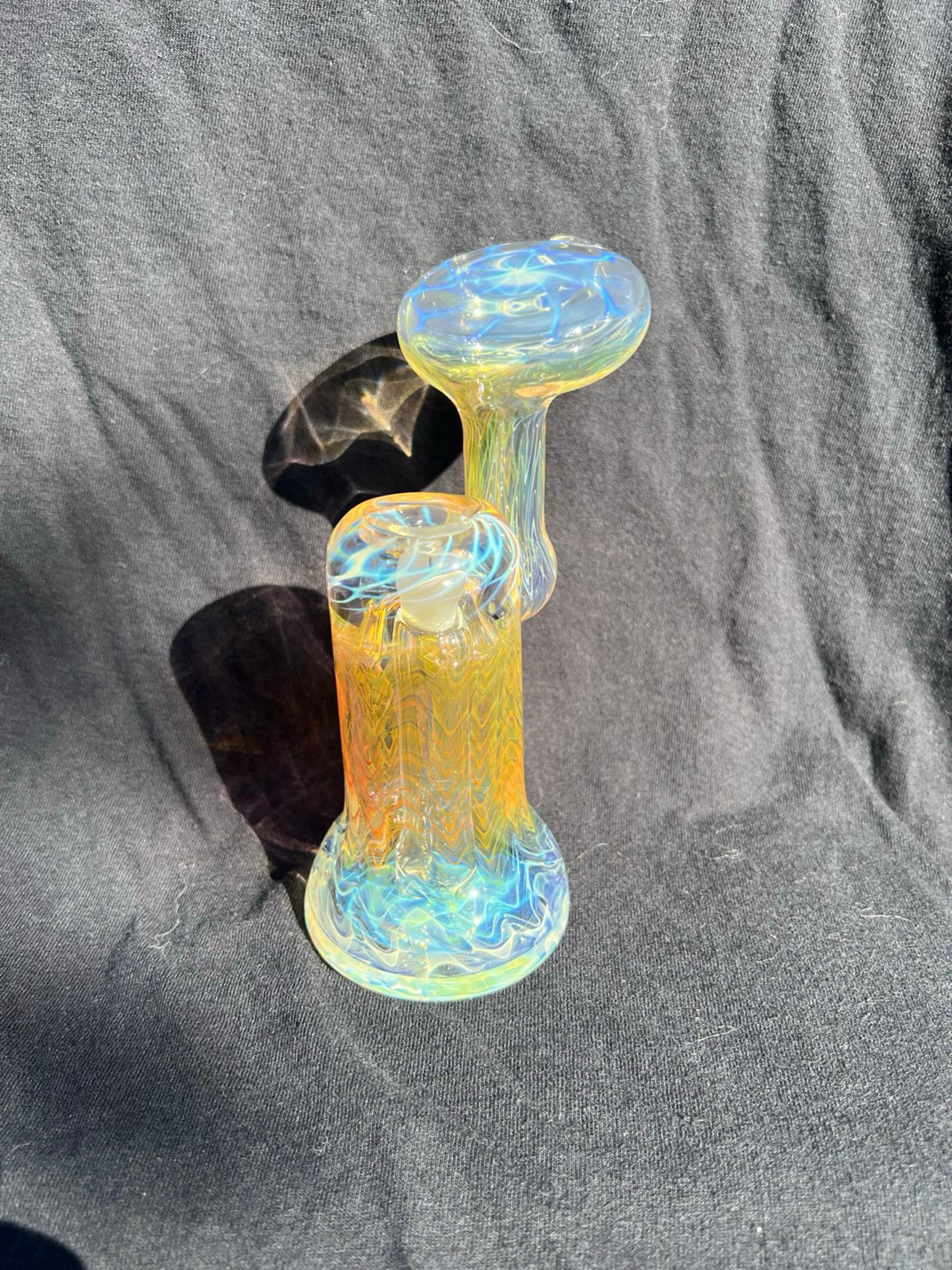 Fumed 10mm 2 hole dewar. image 0