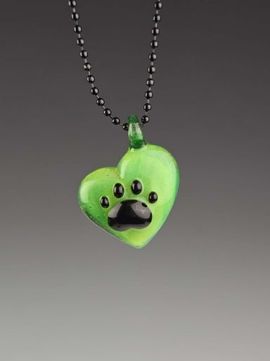 Preview pic of Spiller Woods Paw Print Heart Pendant
