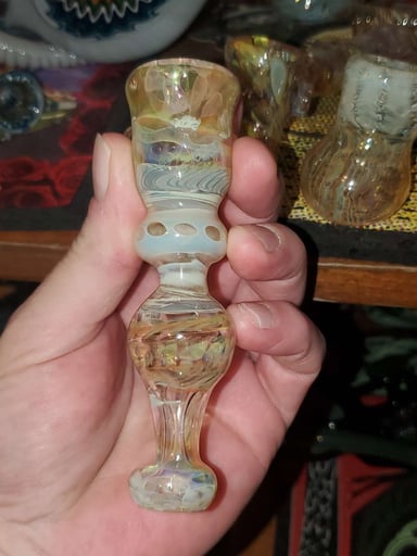 Preview pic of Vintage Bob Snodgrass Large Chillum/Flu Pipe.
