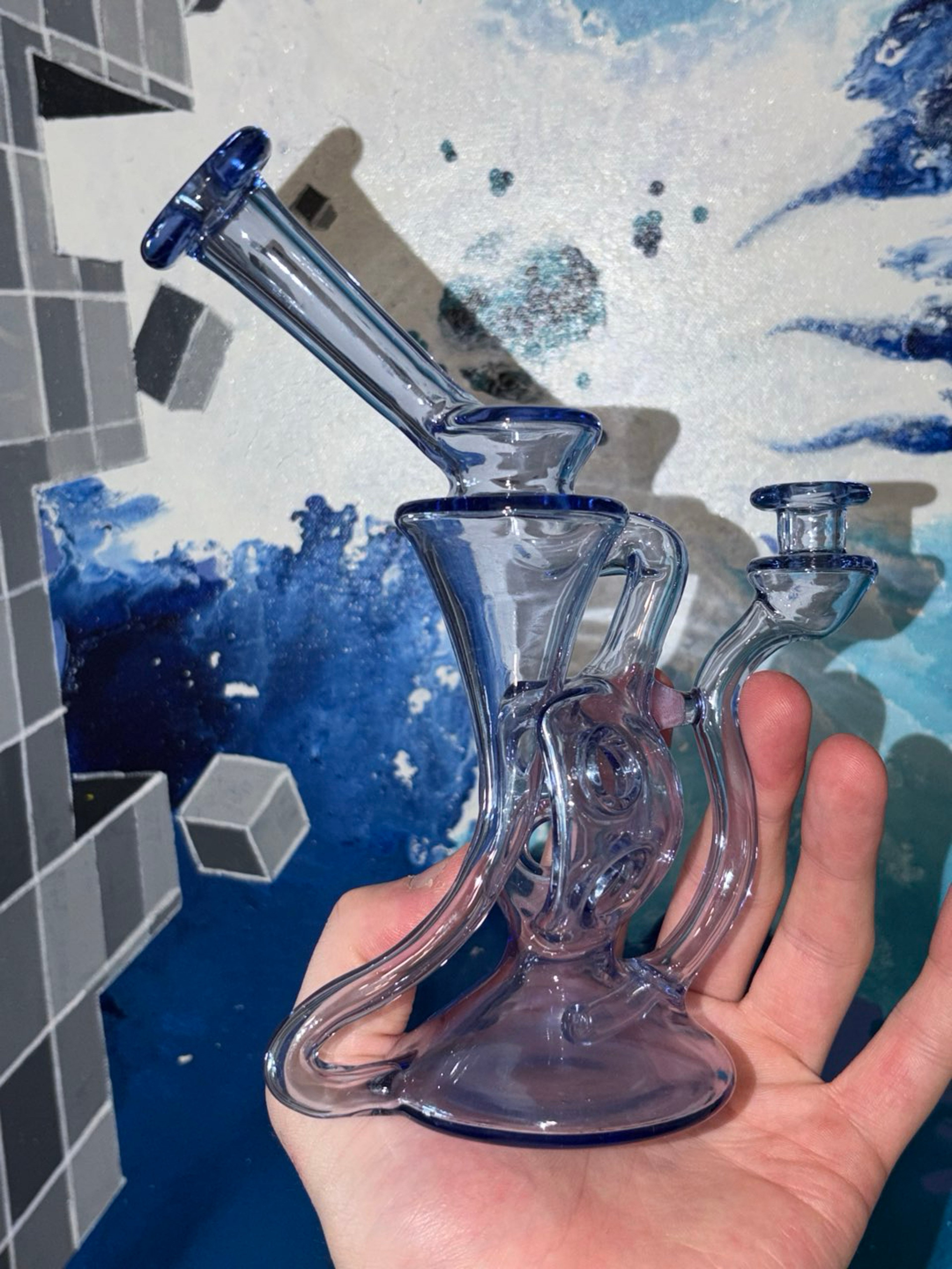 Trust Glass Half-Egg #7 Blue Flamingo image 0