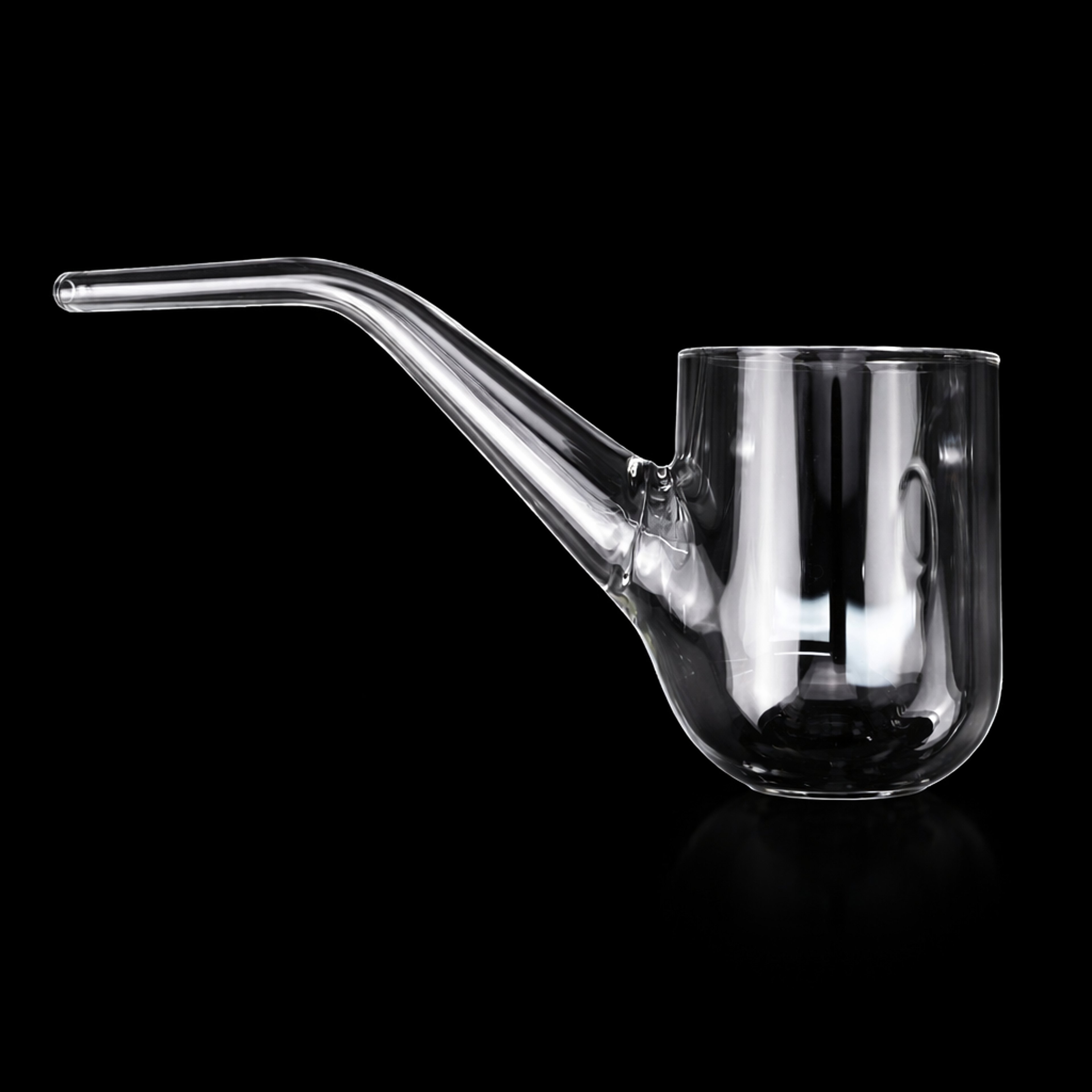 Clear Layback Glass Pipe Attachment for Puffco Proxy V1 image 0