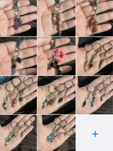 Preview pic of Crystal keychain lot