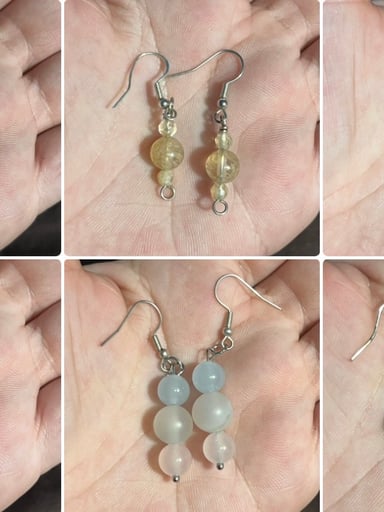 Preview pic of Crystal earring lot