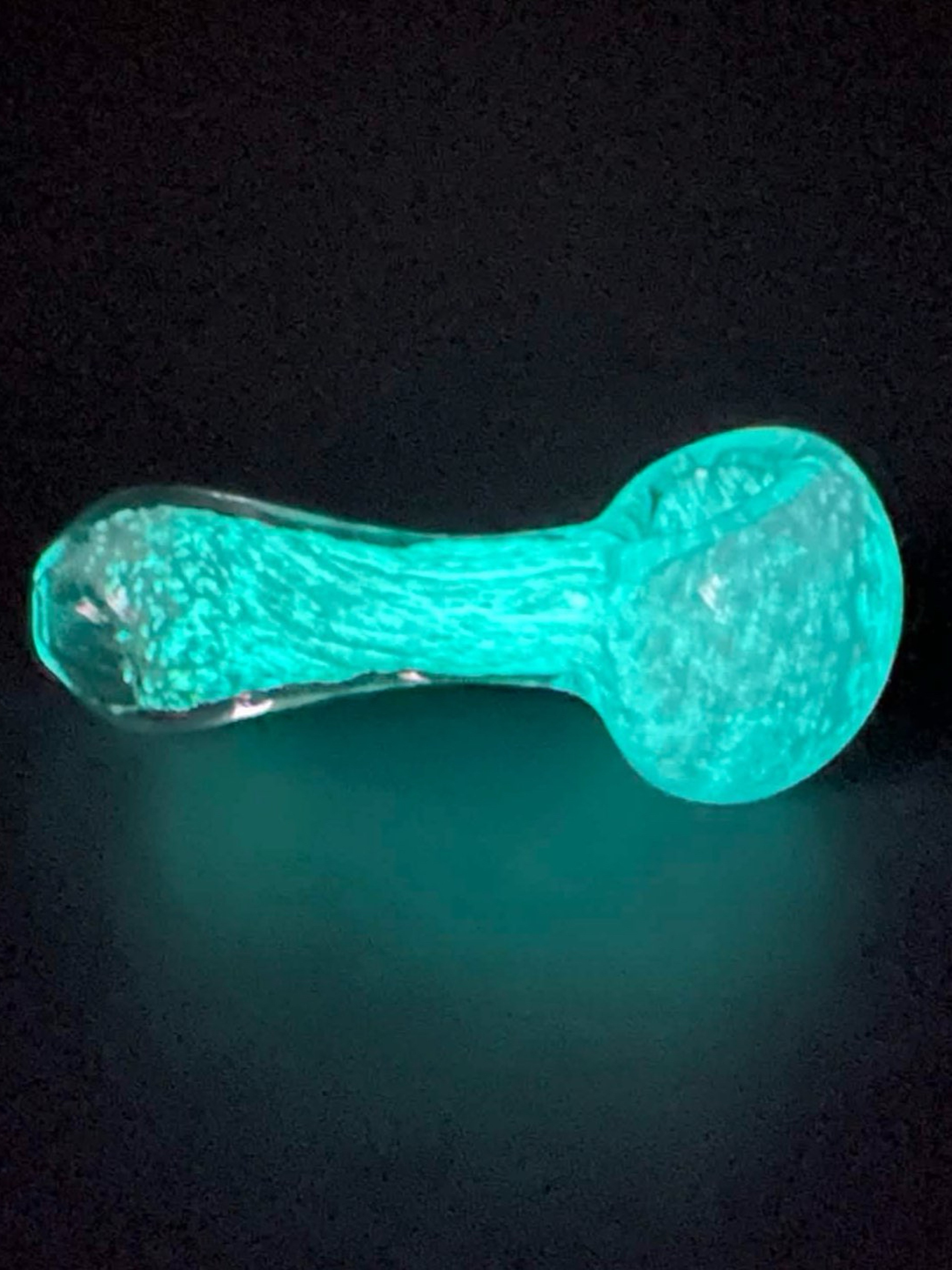 Glow and Pink Glass Frit Pipe image 0