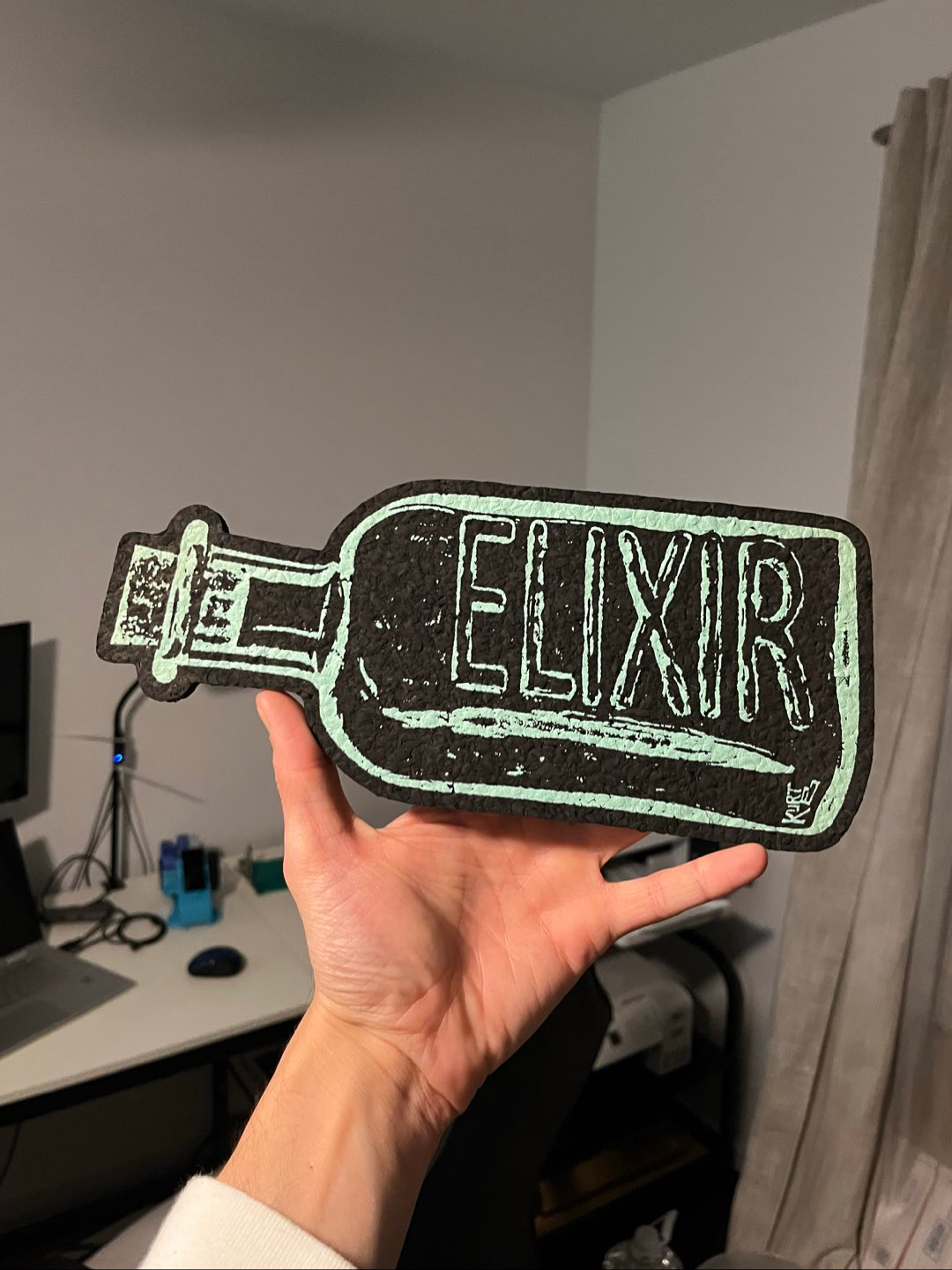 Preview pic of Elixer Bottle Mat by Kurt B x Moodmats