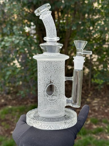 Preview pic of Etched Straight Tube with Seed Perc