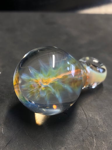 Preview pic of Sliver fume honey comb pendent