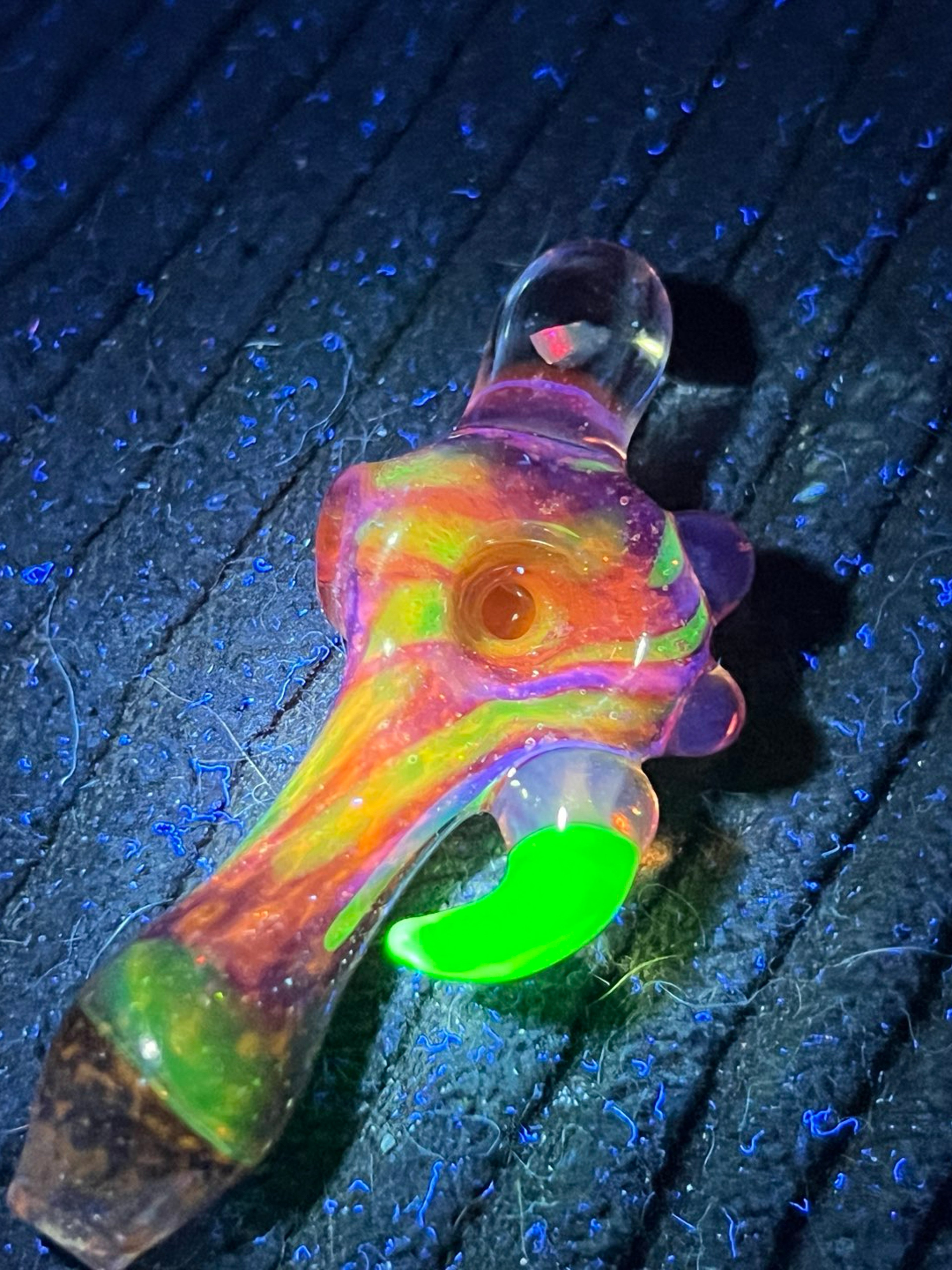 Heady mini spoon with UV and opal image 0