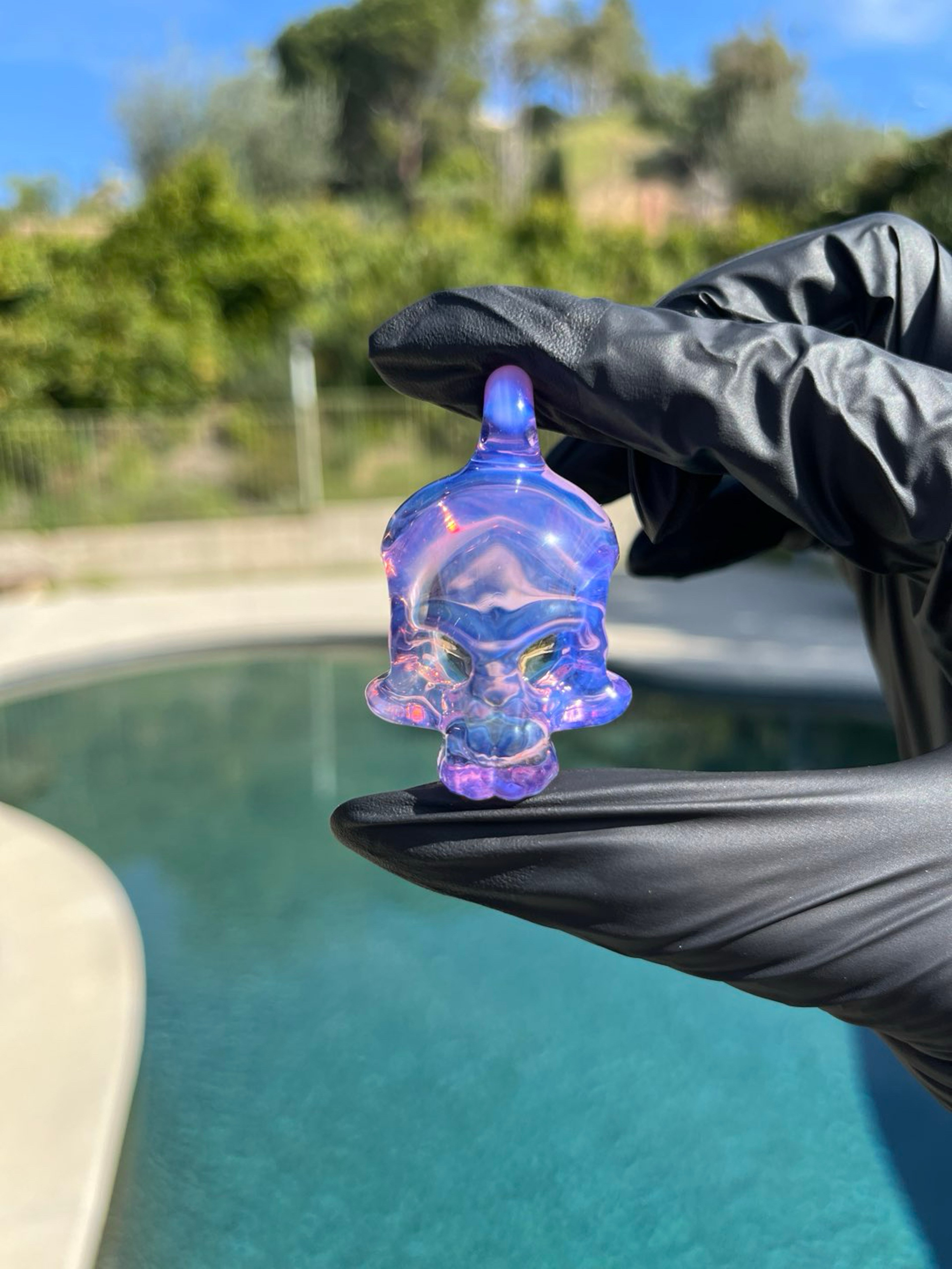 KBerg Amethyst Skull Pendant image 0