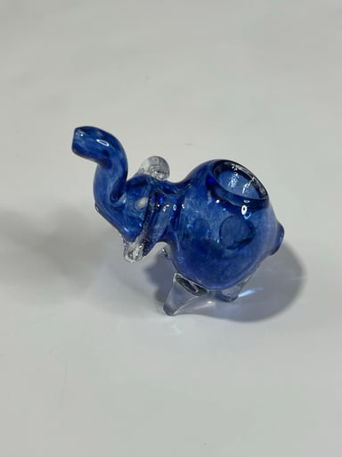 Preview pic of Mini Elephant Pipe Blue 2”