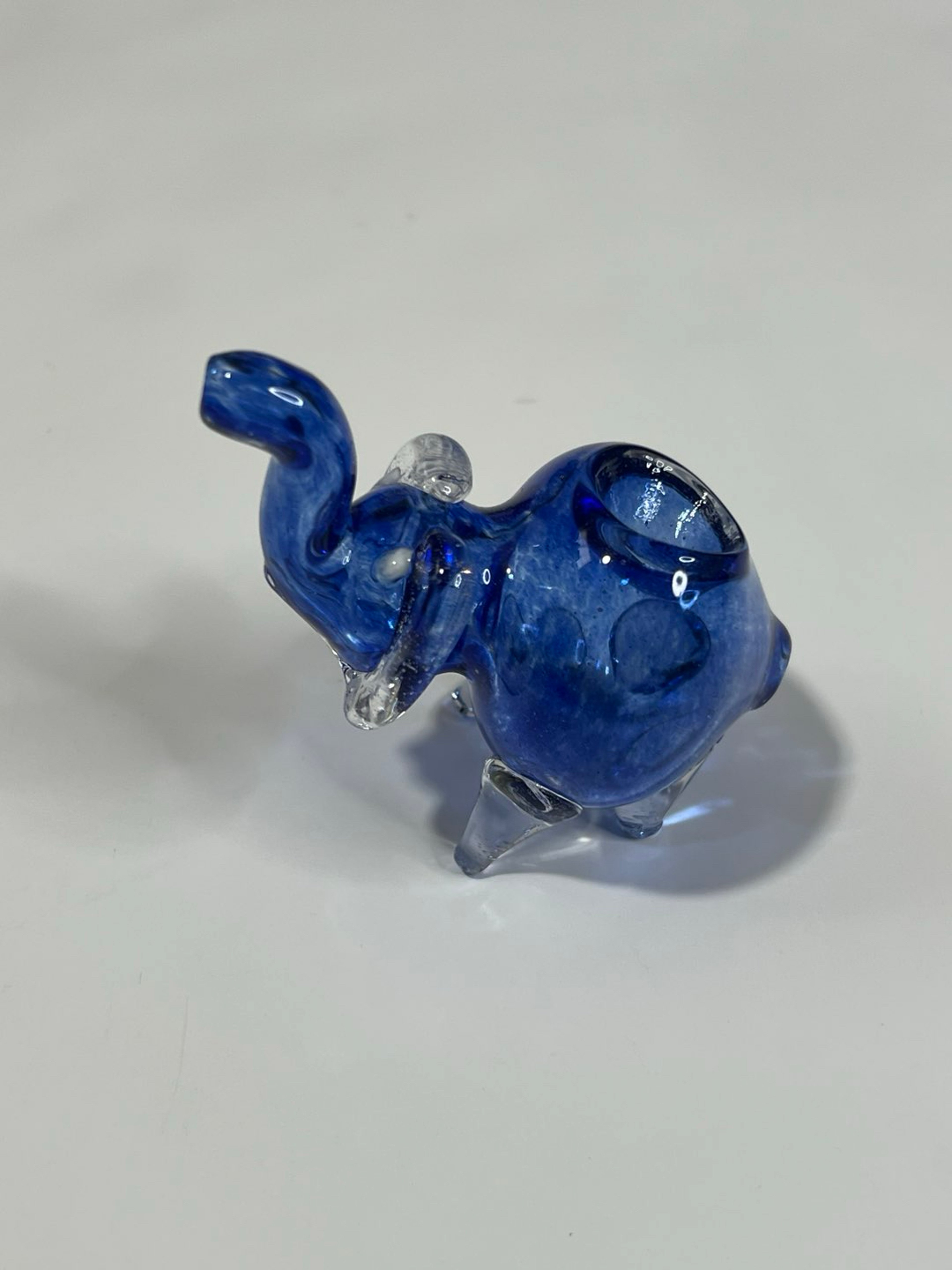 Preview pic of Mini Elephant Pipe Blue 2”