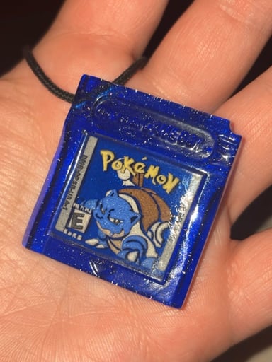 Preview pic of DarkeVitrum Pokemon Blue Cartridge Pendant!