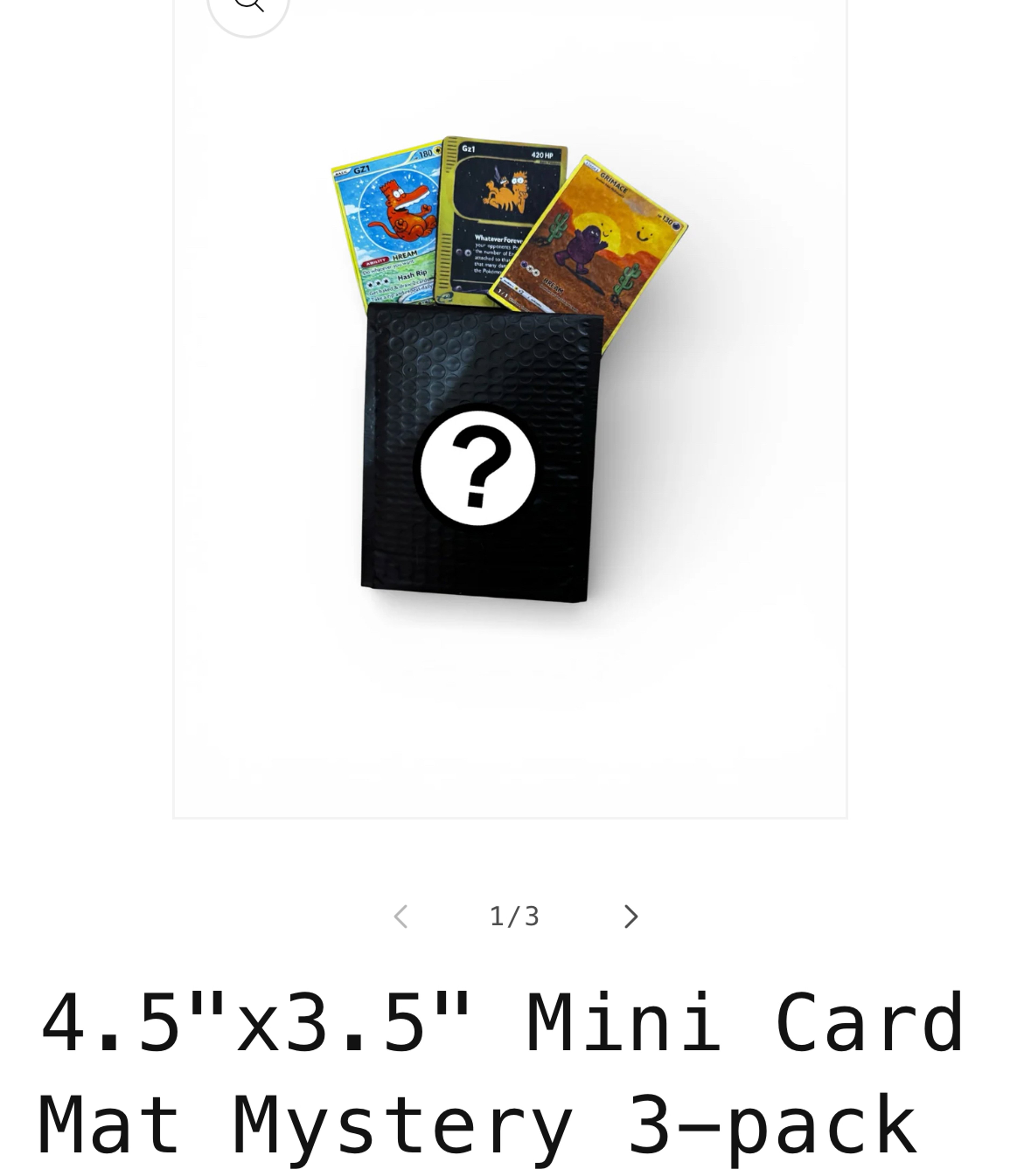 Preview pic of Gz1 x trevy metal Mystery 3 pack