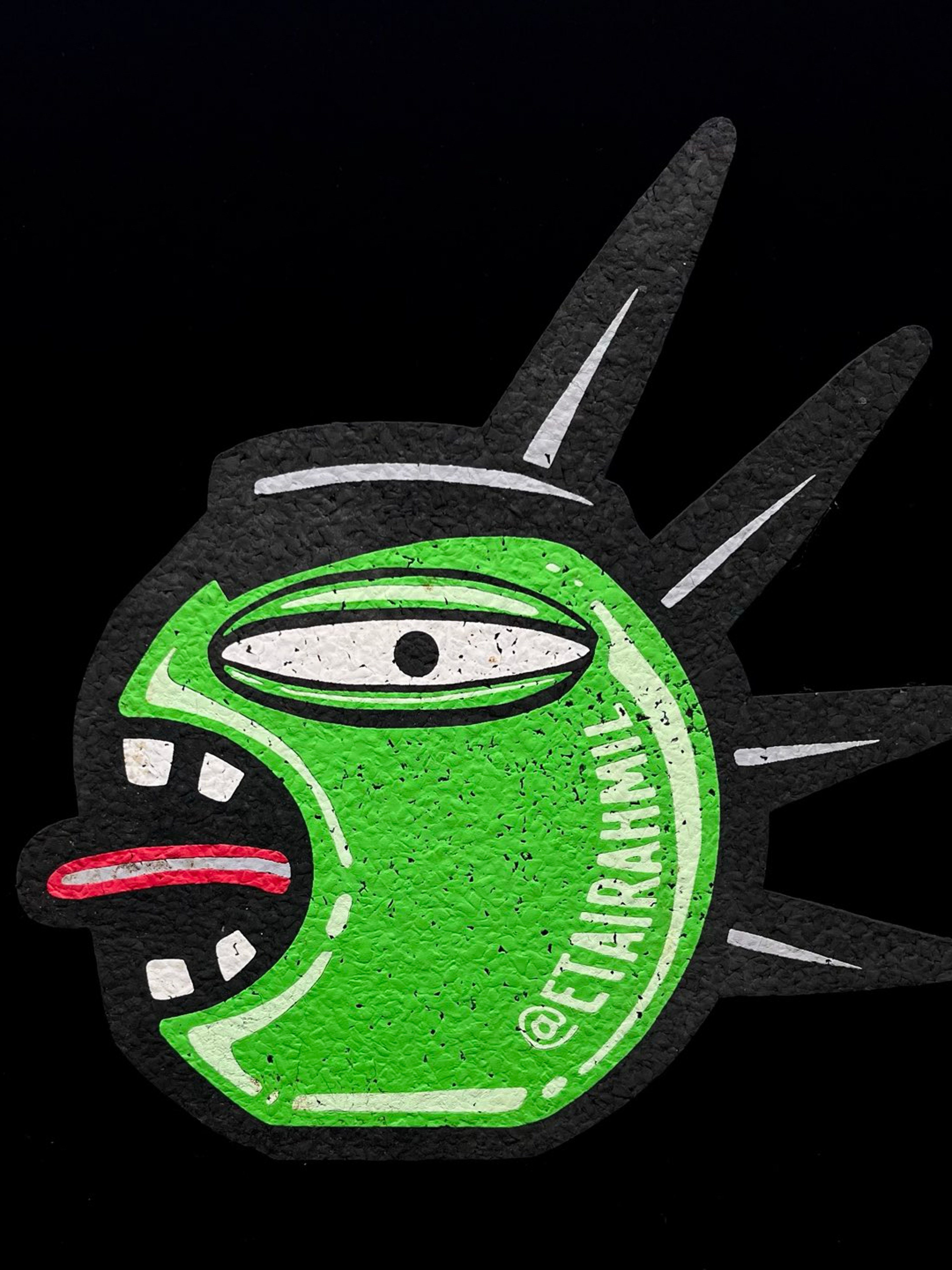 Preview pic of UV Green Shredder Mat by Etai Rahmill x Moodmats