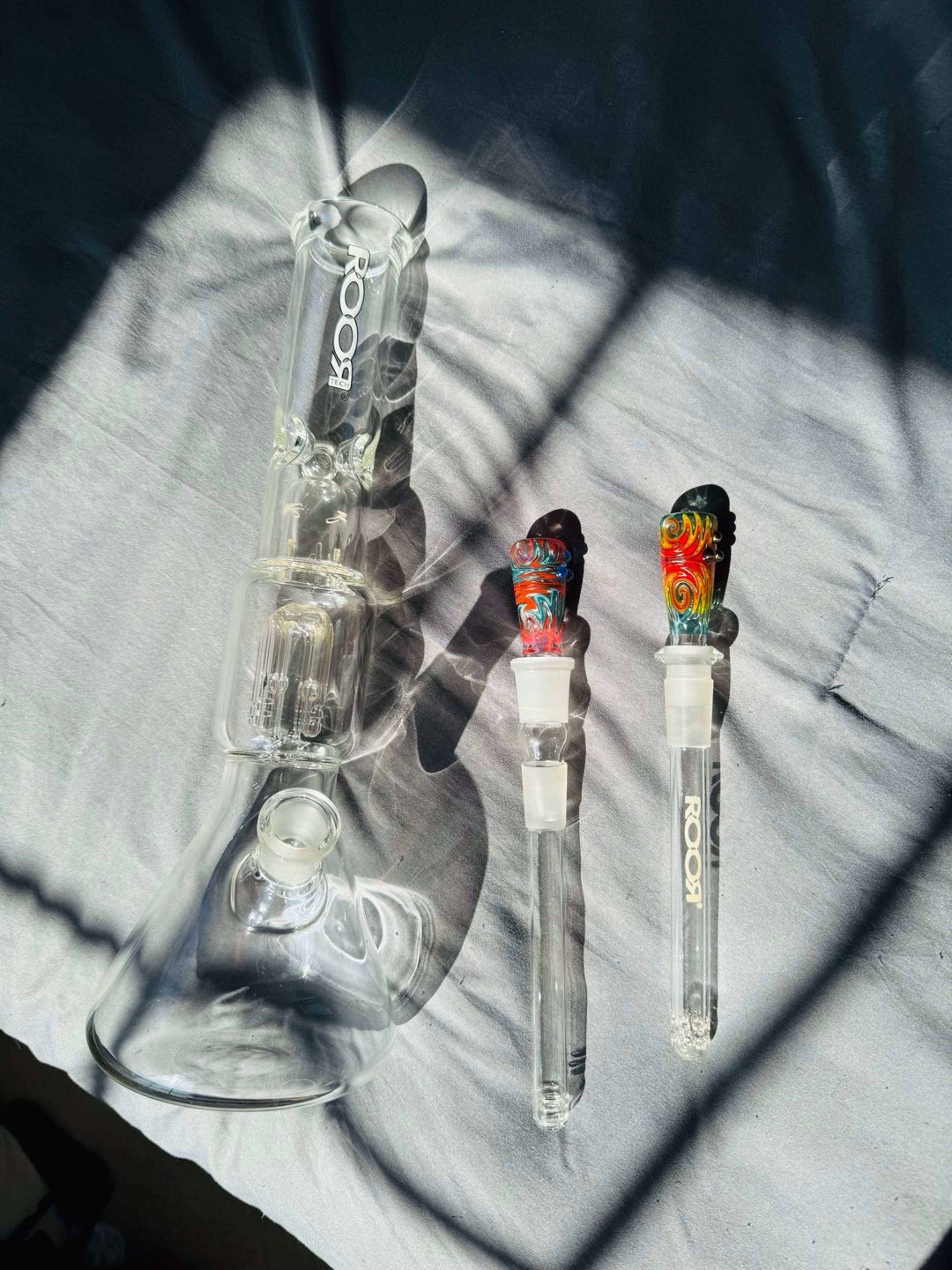 Preview pic of 🔥COMBO🔥 ROOR Tech 4-Arm Tree Beaker combo 14mm /18mm + worked slides 🧐🔥