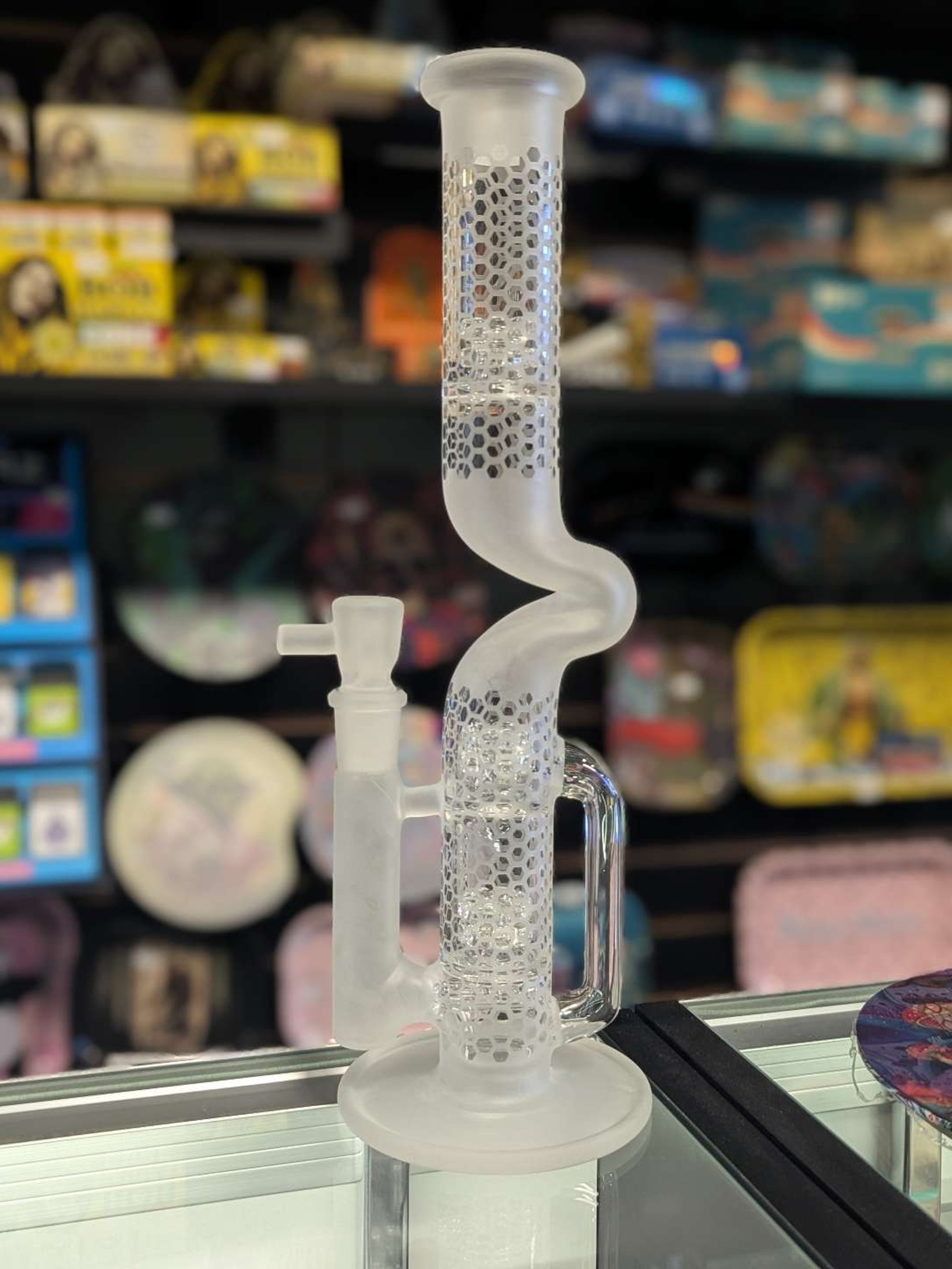 Gnob 14" Sandblasted Bent Neck Treecycler image 0