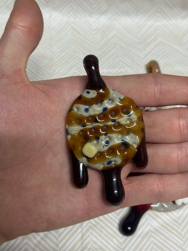 Preview pic of Chad piece blueberry waffle pendant