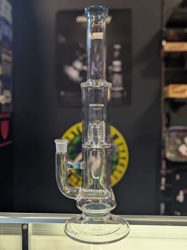 Preview pic of Dual Perc Straight Tube Bongs - Fire Within Glass