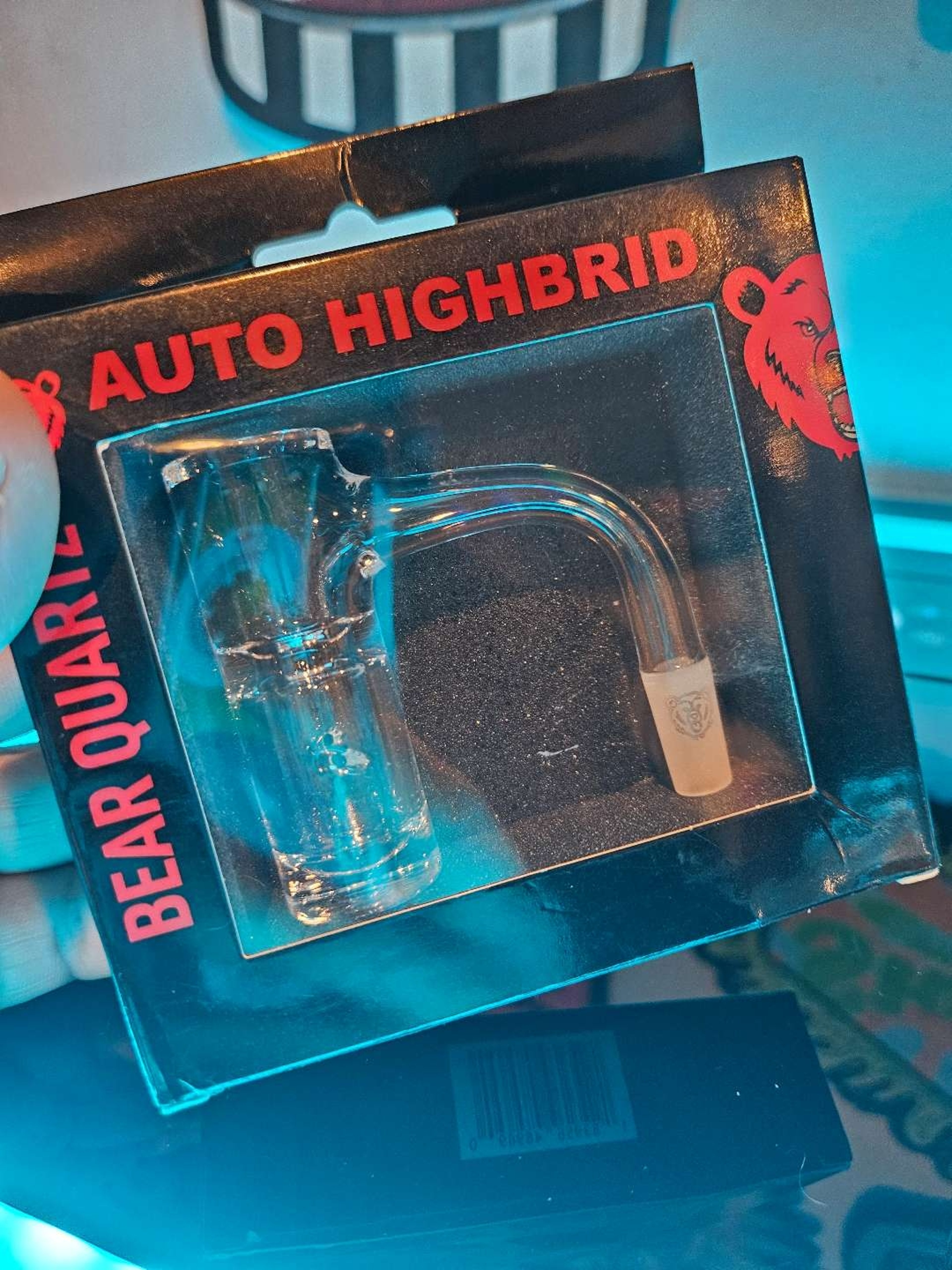 Preview pic of Bear quartz 10mm 90° auto hybrid banger (brand new)